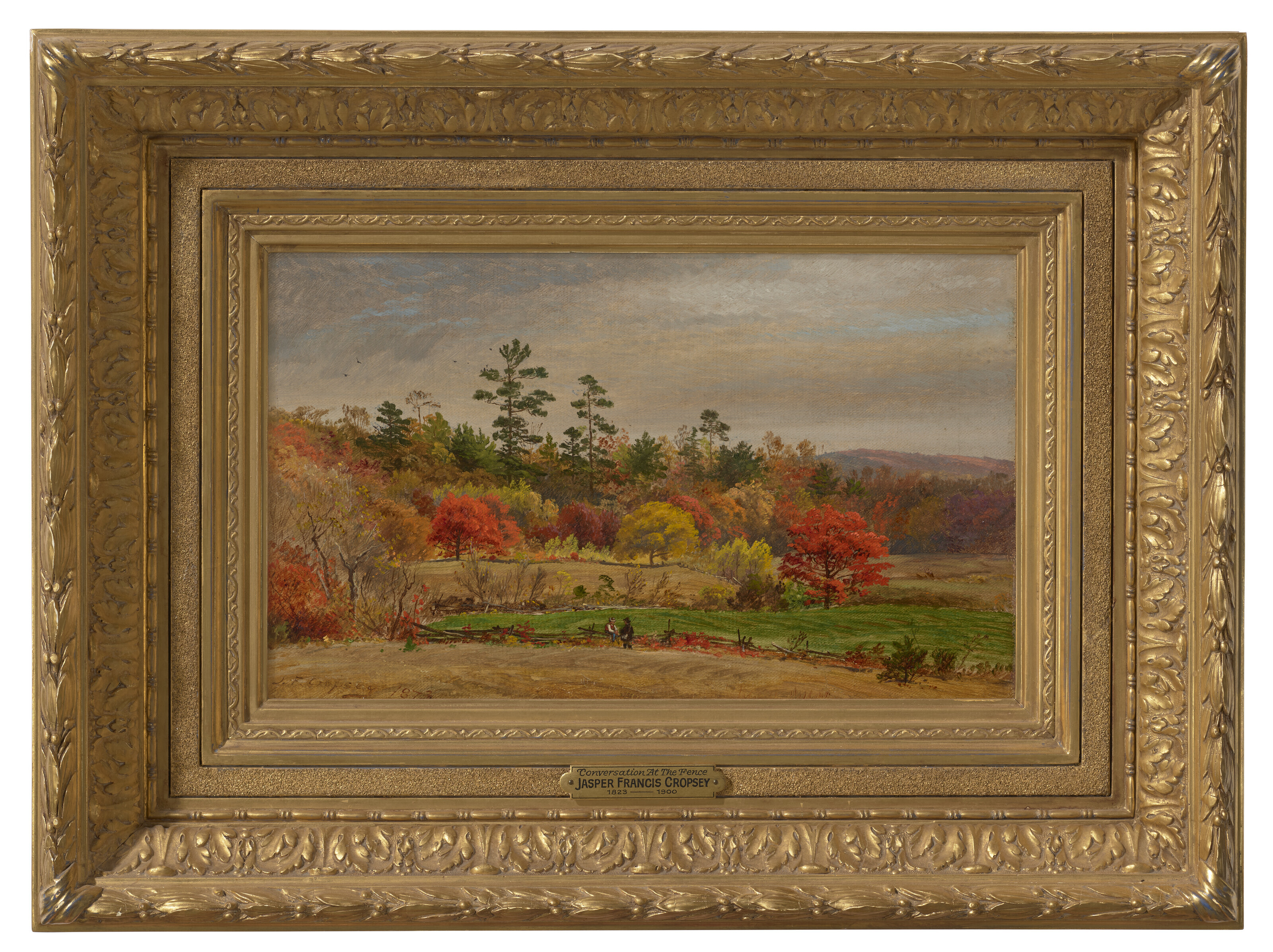 Jasper Francis Cropsey — Разговор у забора, изображение 2