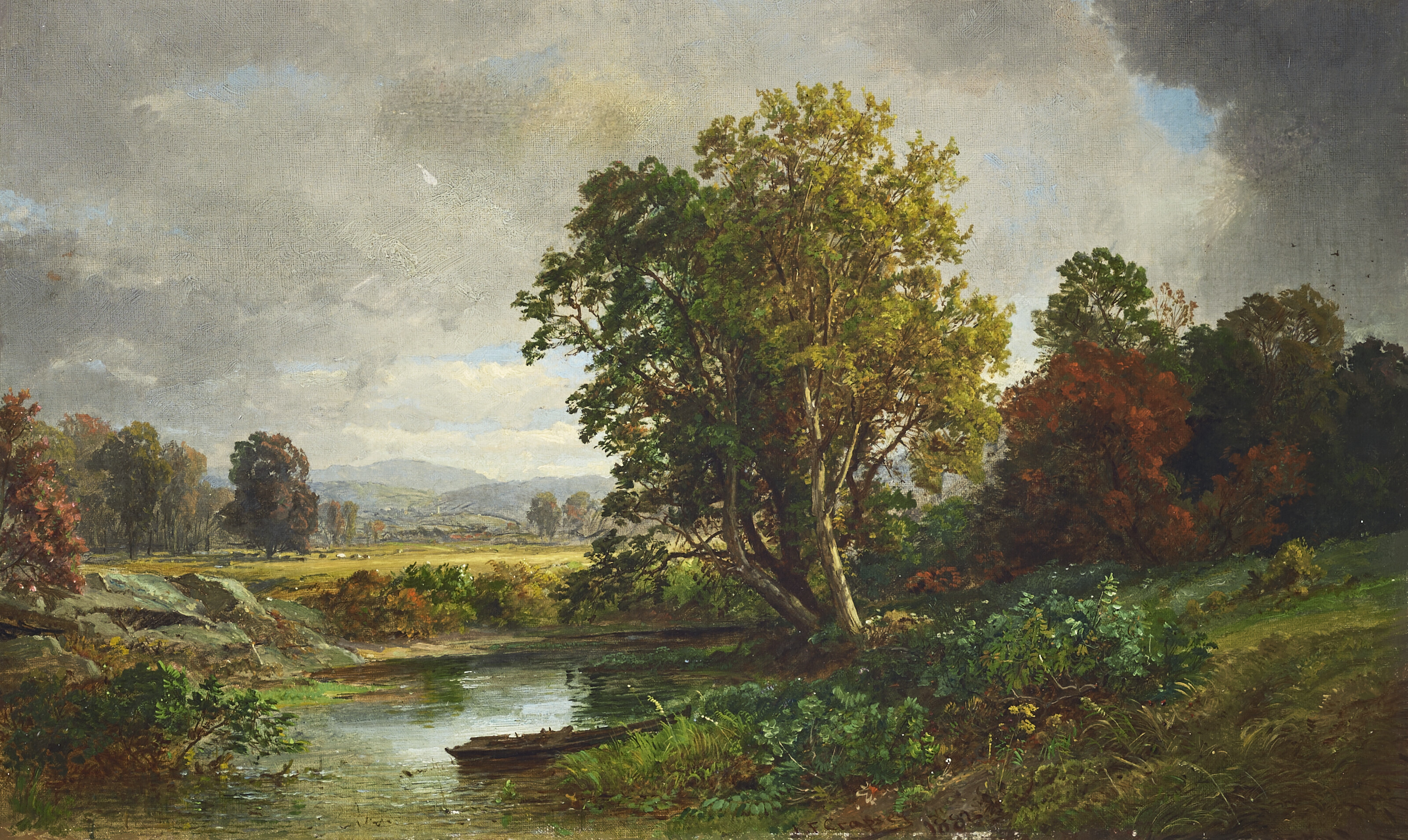 Jasper Francis Cropsey — Брошенный ялик