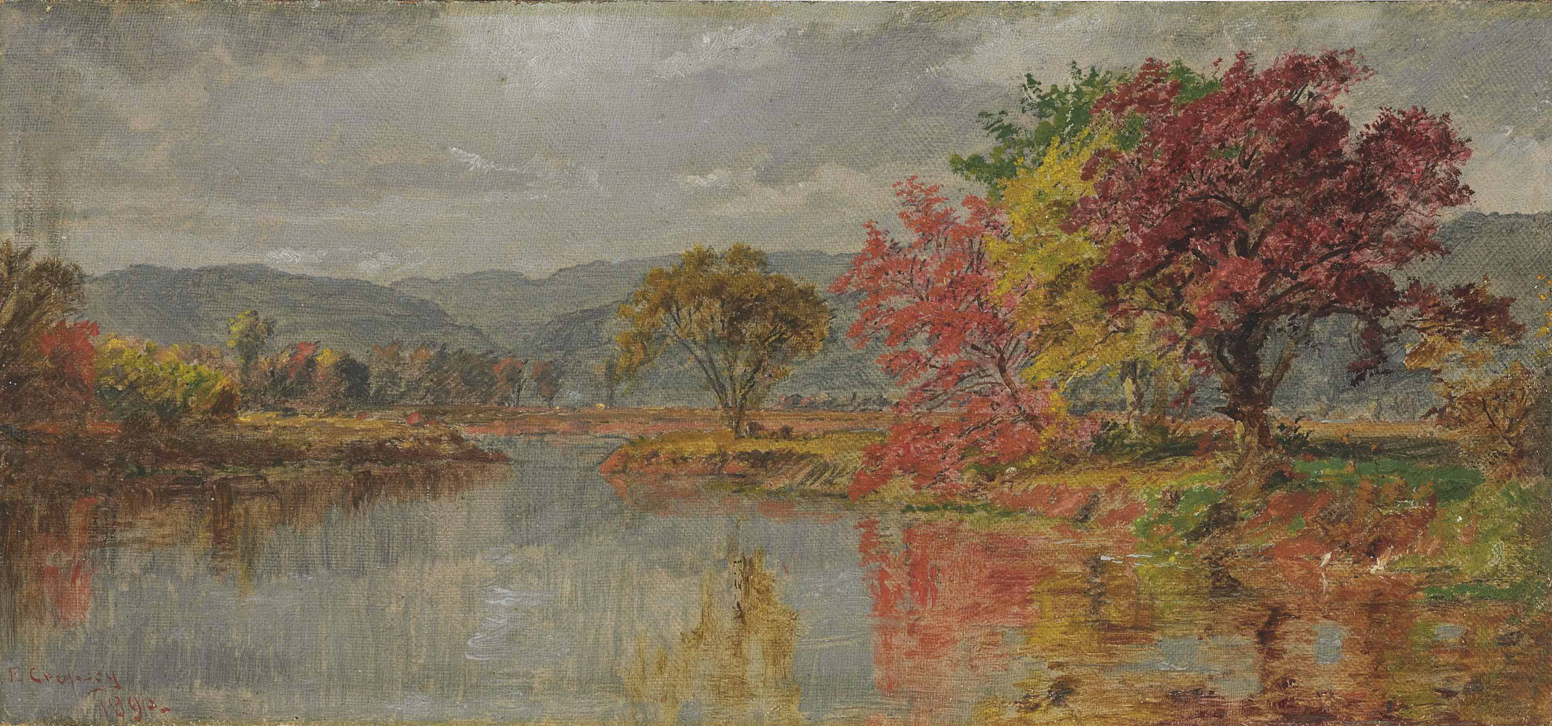 Jasper Francis Cropsey — Озеро осенью