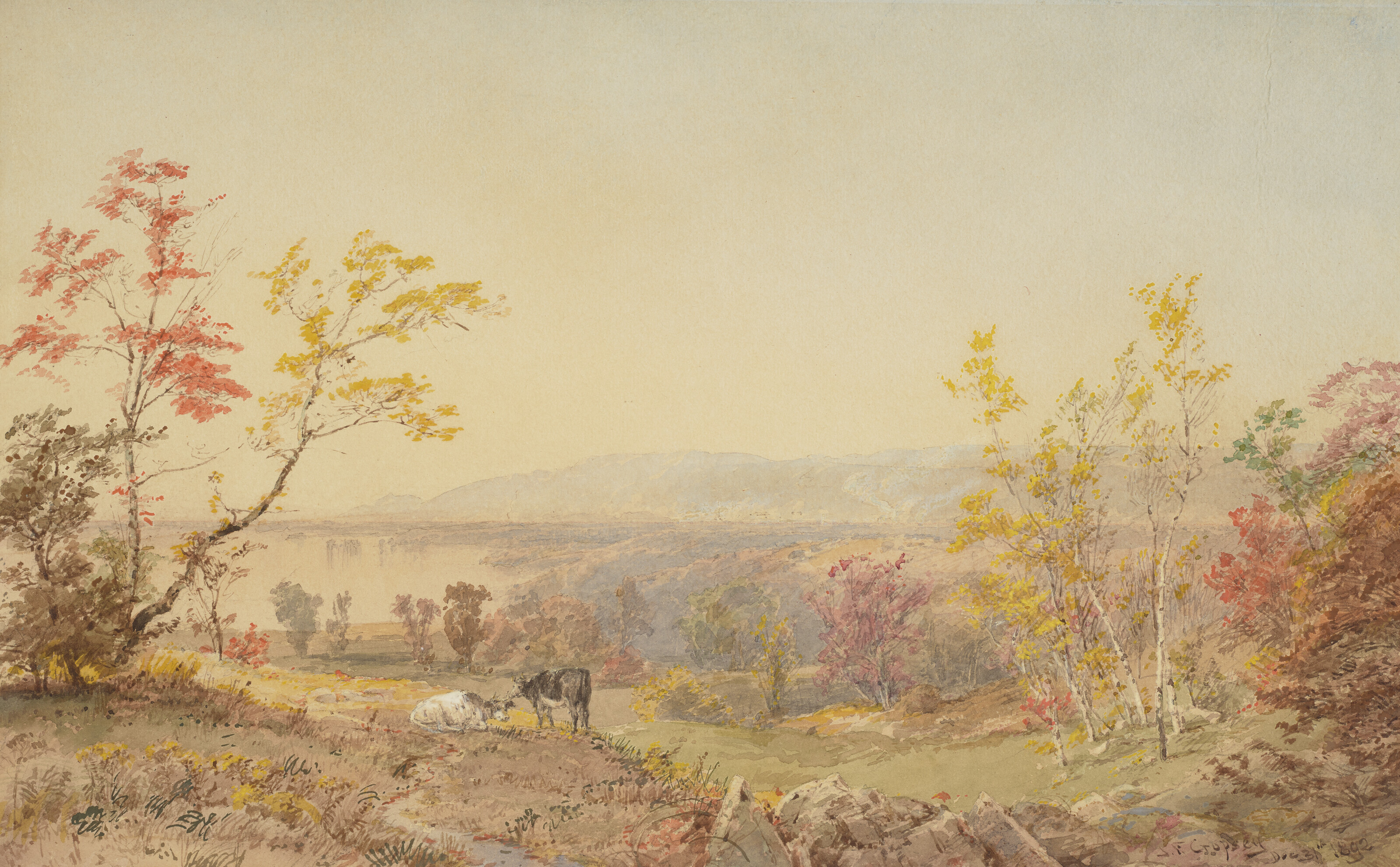 Jasper Francis Cropsey — Над холмами и вдалеке