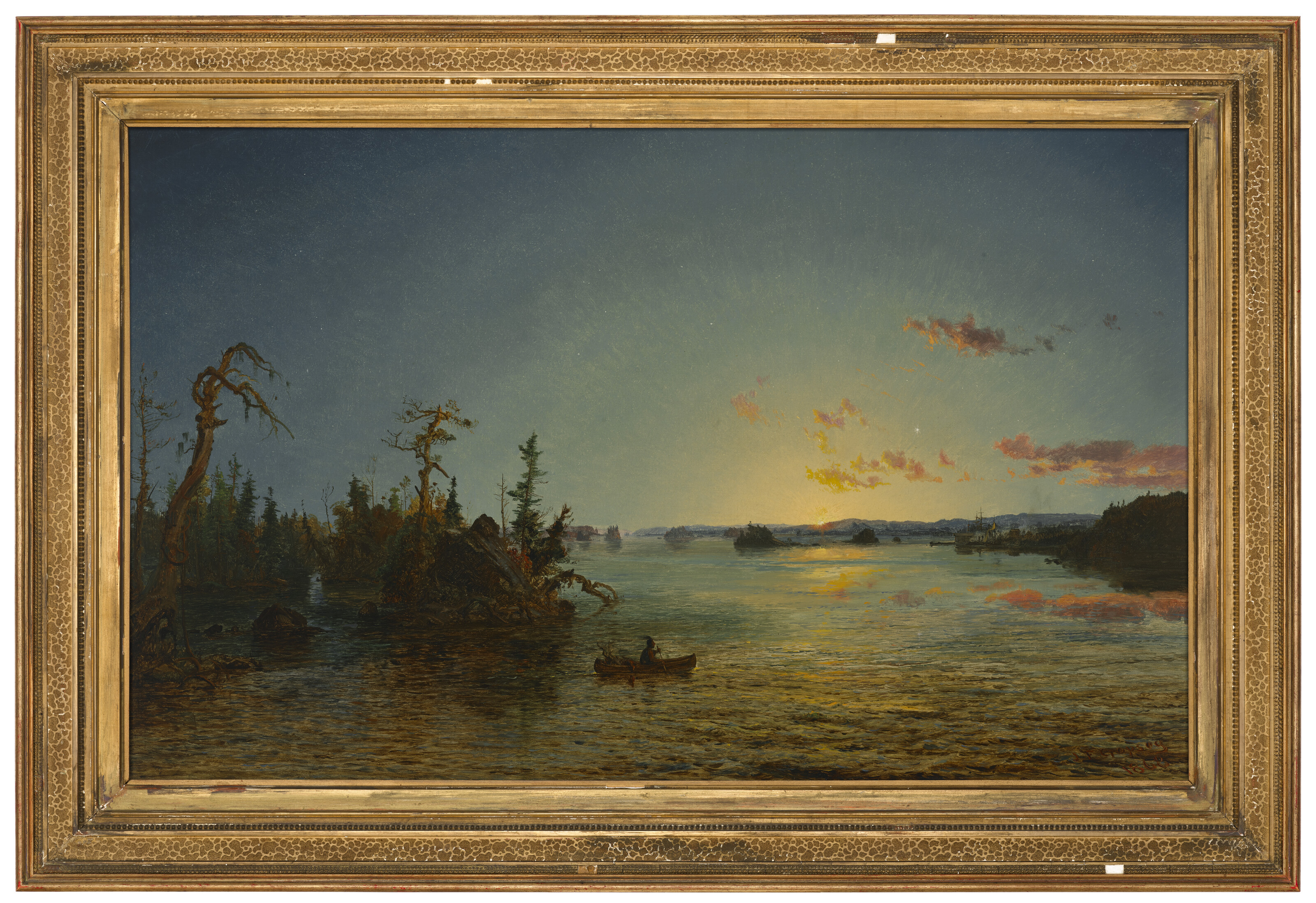 Jasper Francis Cropsey — Утренний рассвет, Лейк-Джордж, изображение 2