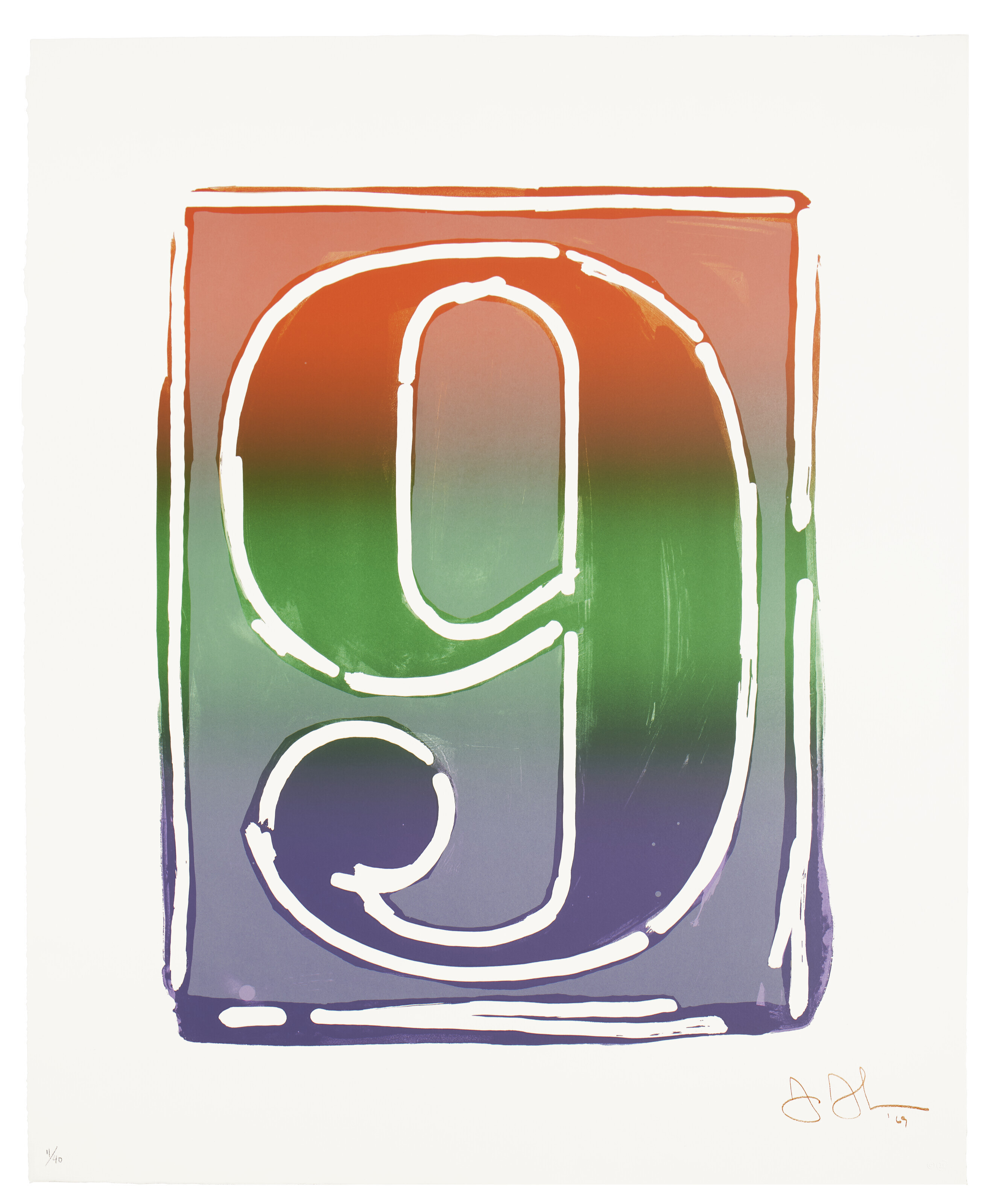 Jasper Johns — Серия цветных цифр, изображение 11