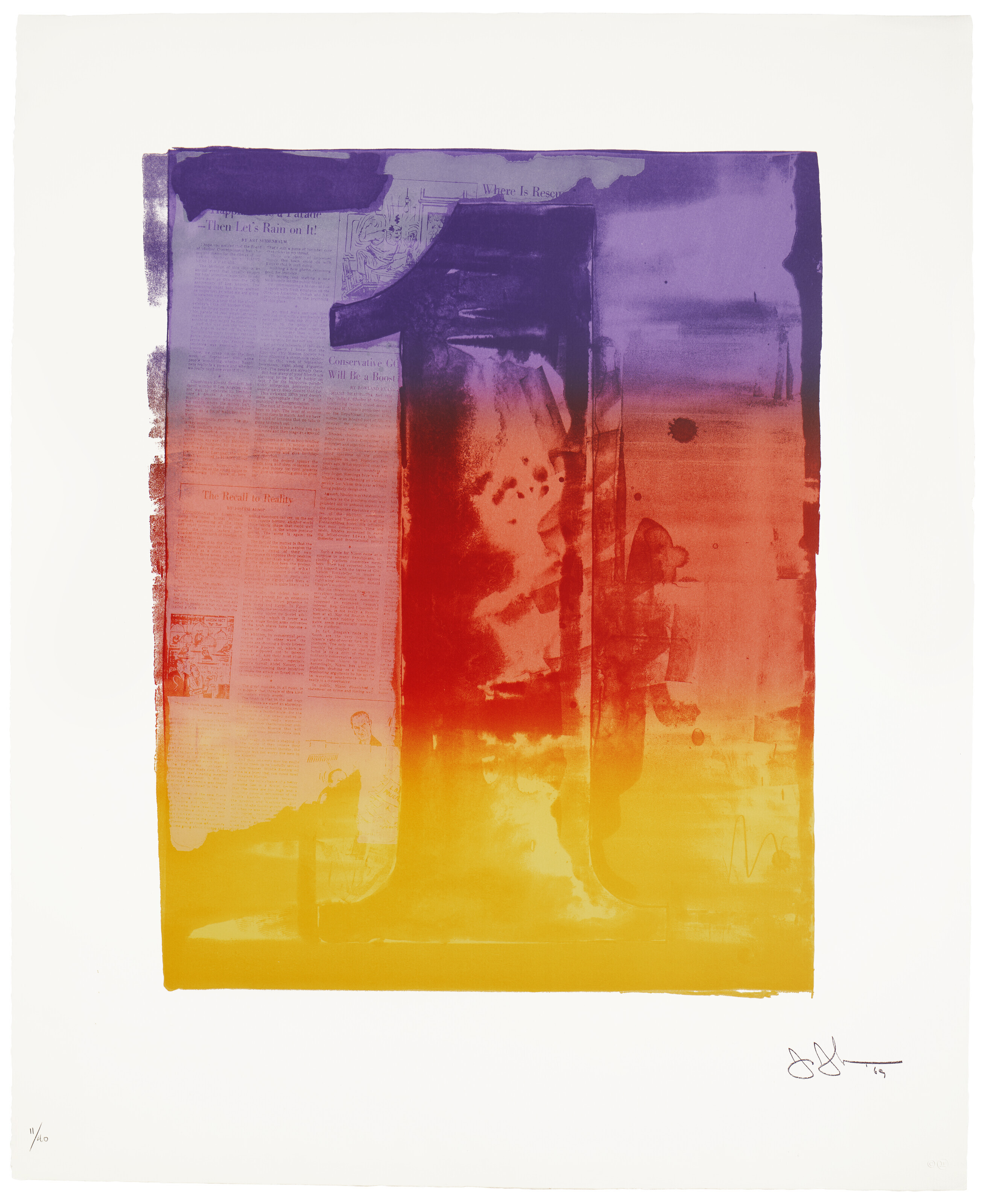 Jasper Johns — Серия цветных цифр, изображение 3