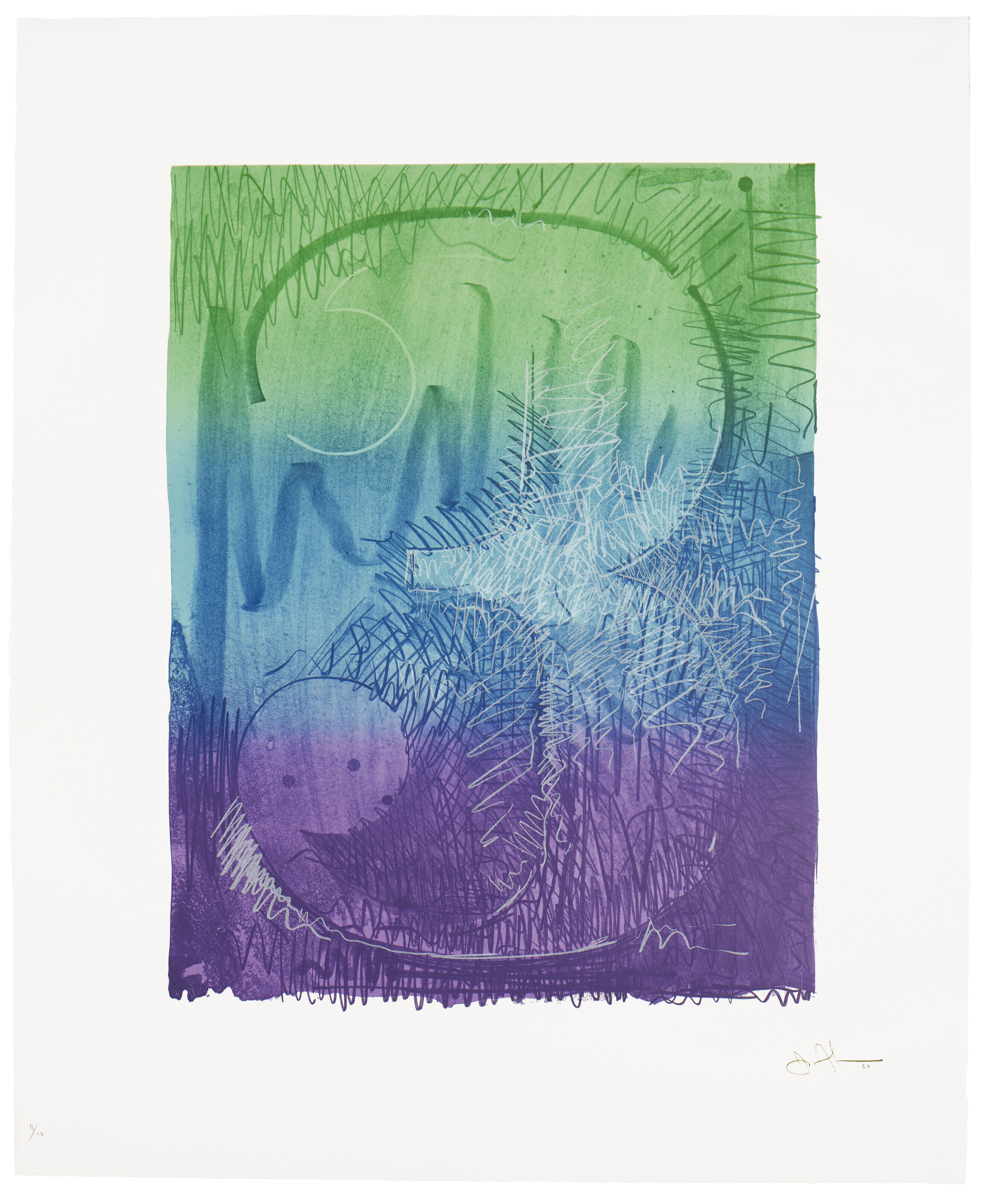 Jasper Johns — Серия цветных цифр, изображение 5