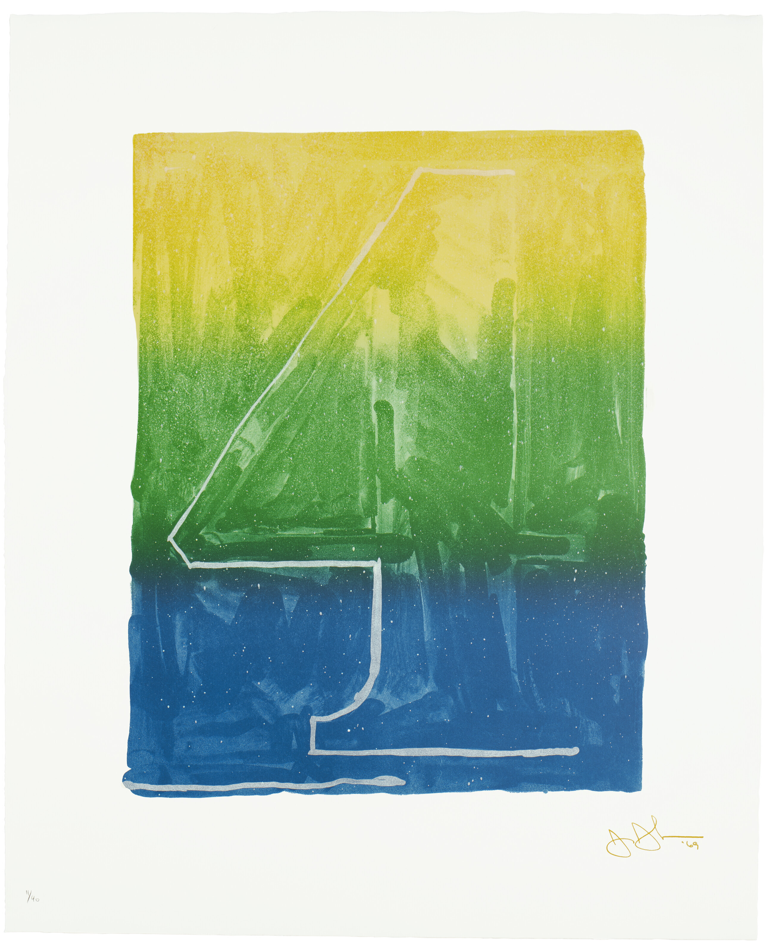 Jasper Johns — Серия цветных цифр, изображение 6