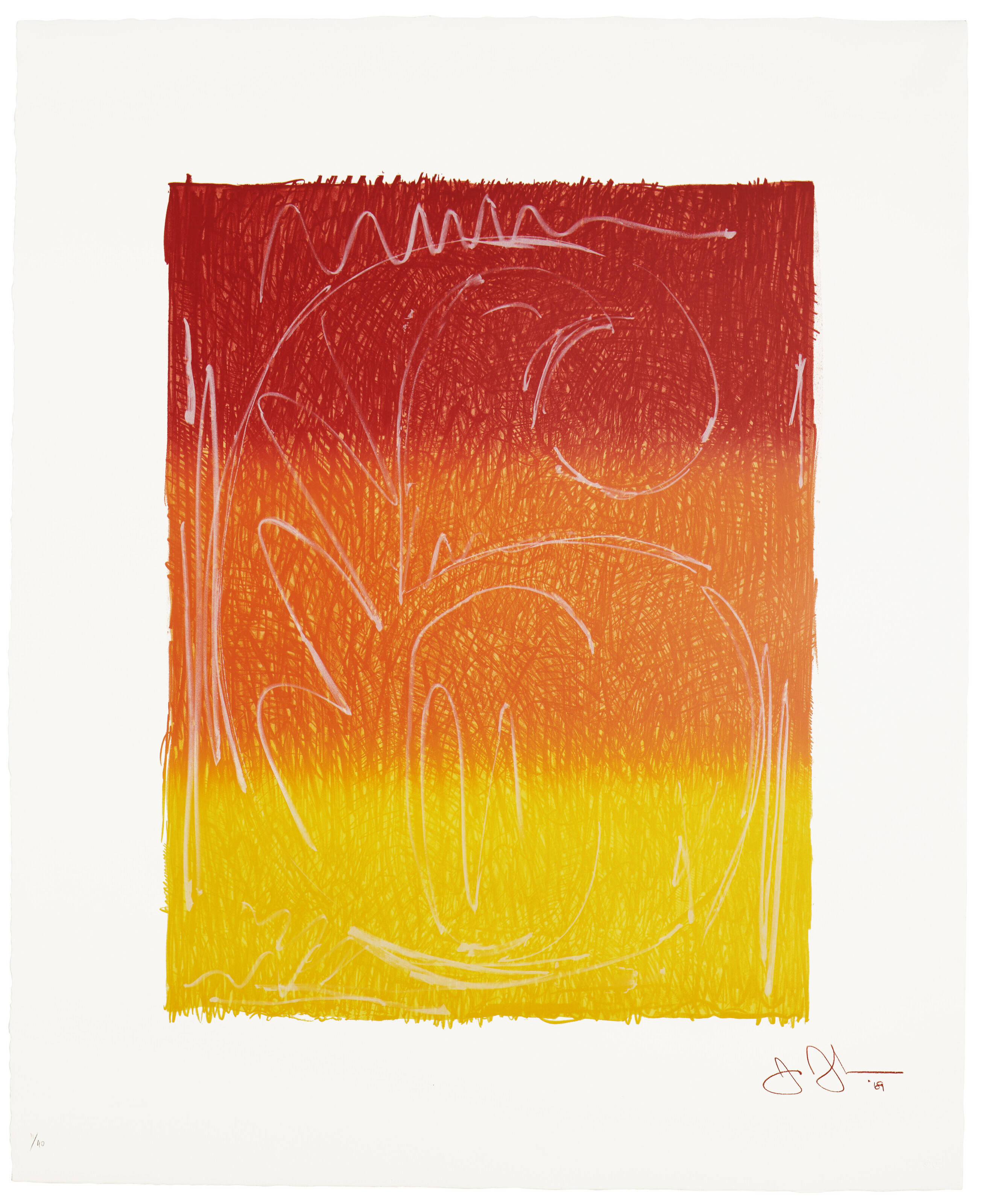 Jasper Johns — Серия цветных цифр, изображение 8