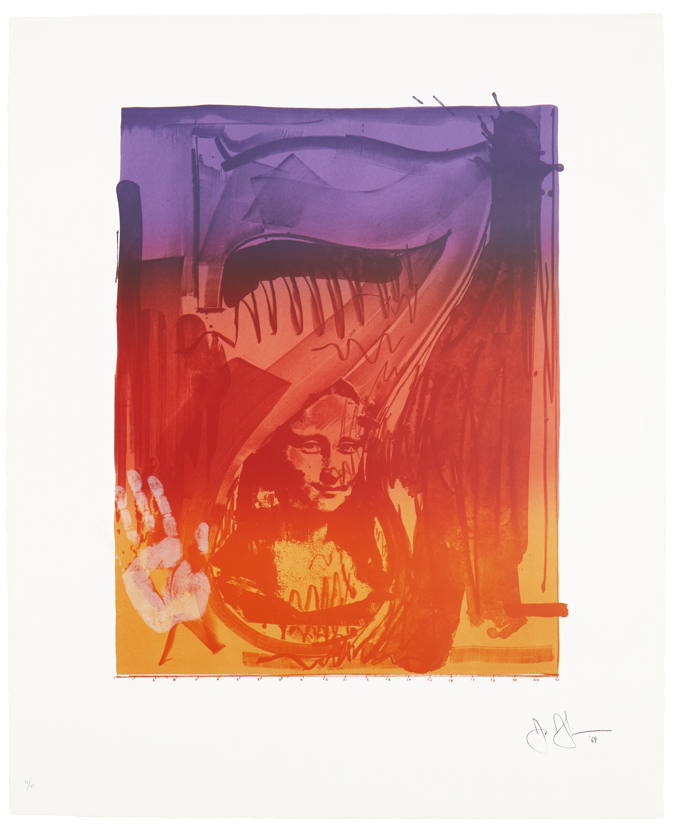 Jasper Johns — Серия цветных цифр, изображение 9