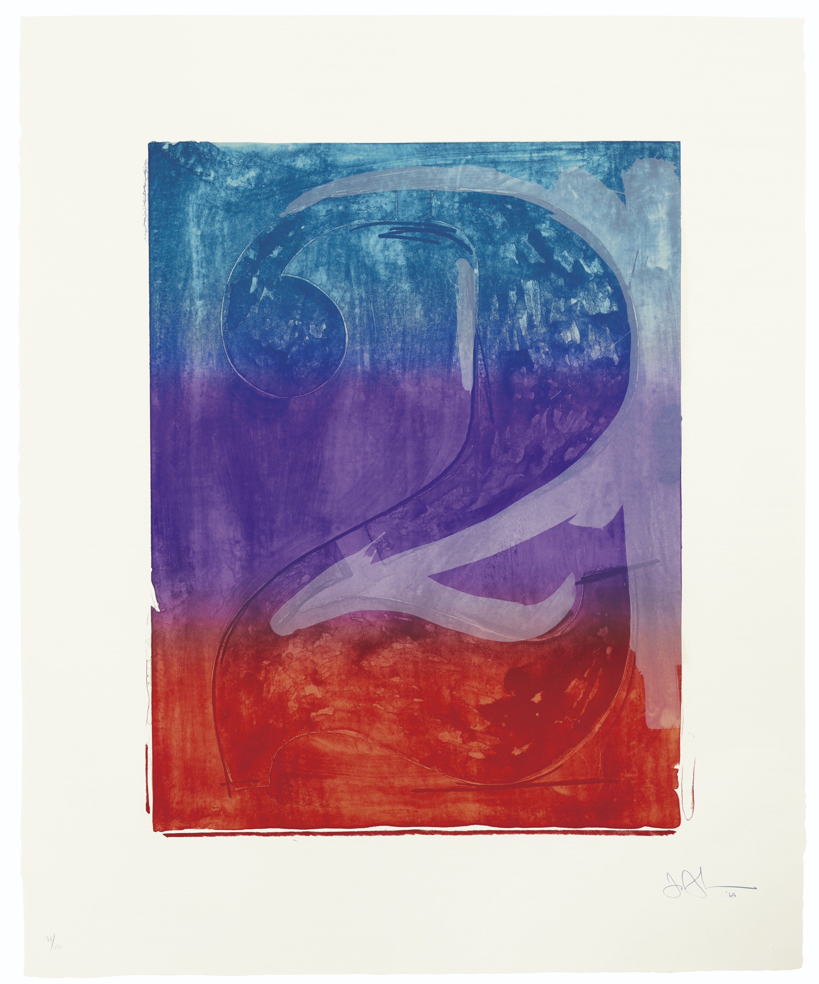 Jasper Johns — Серия цветных цифр, изображение 3