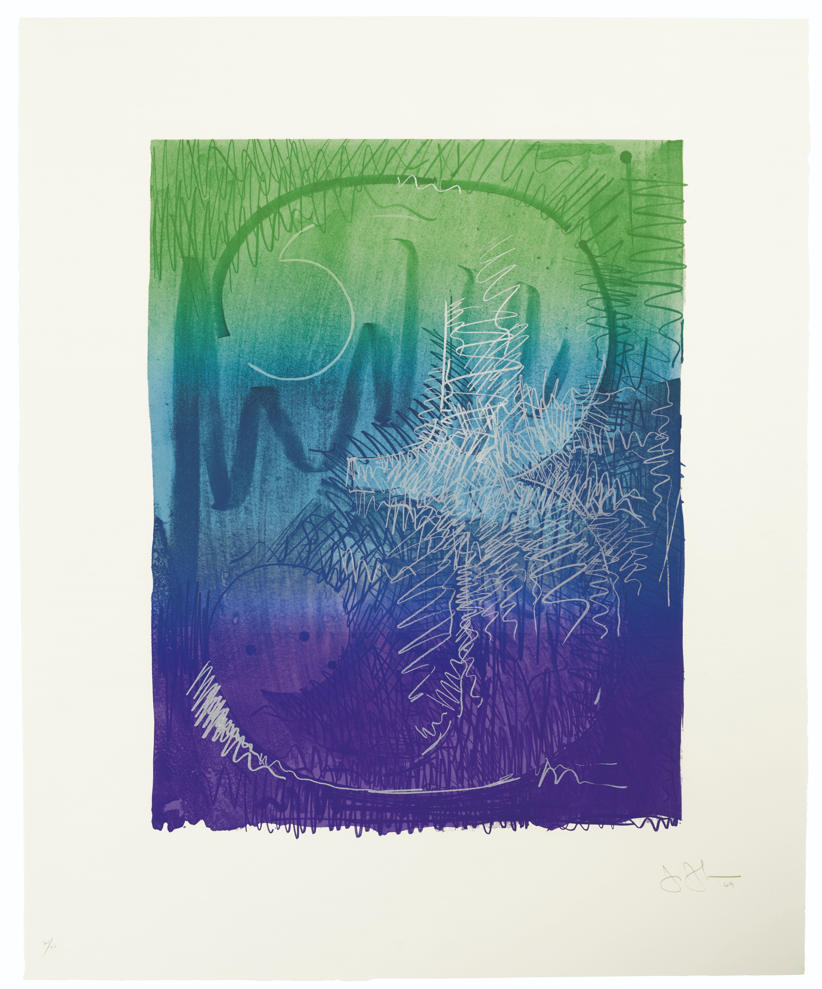 Jasper Johns — Серия цветных цифр, изображение 4