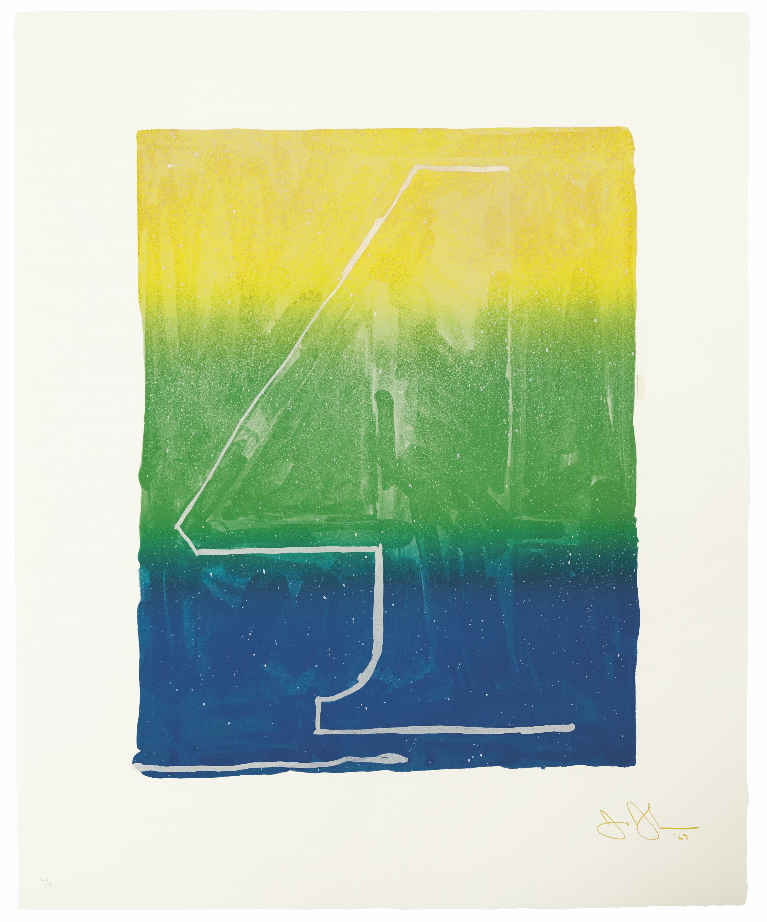 Jasper Johns — Серия цветных цифр, изображение 5