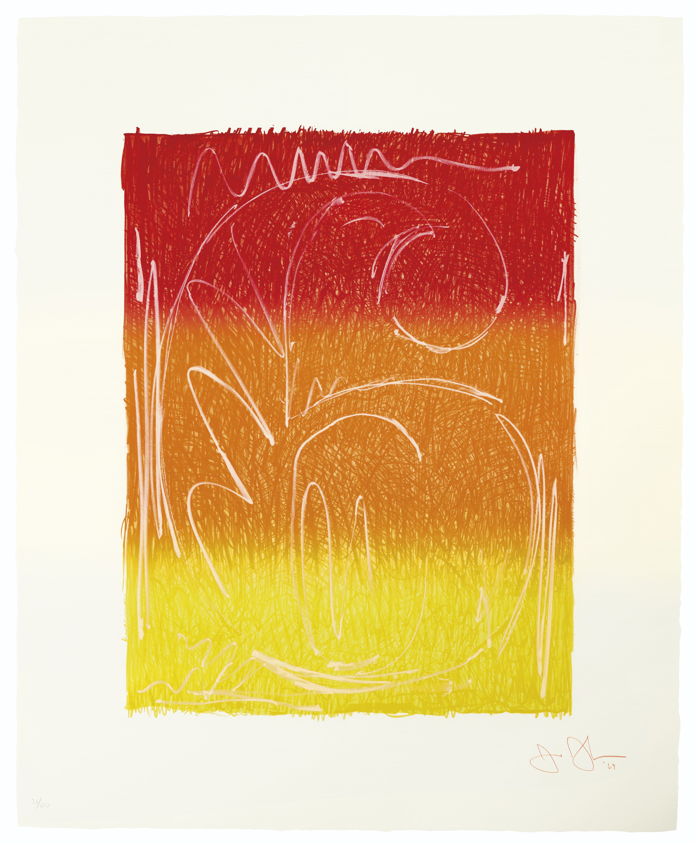 Jasper Johns — Серия цветных цифр, изображение 7
