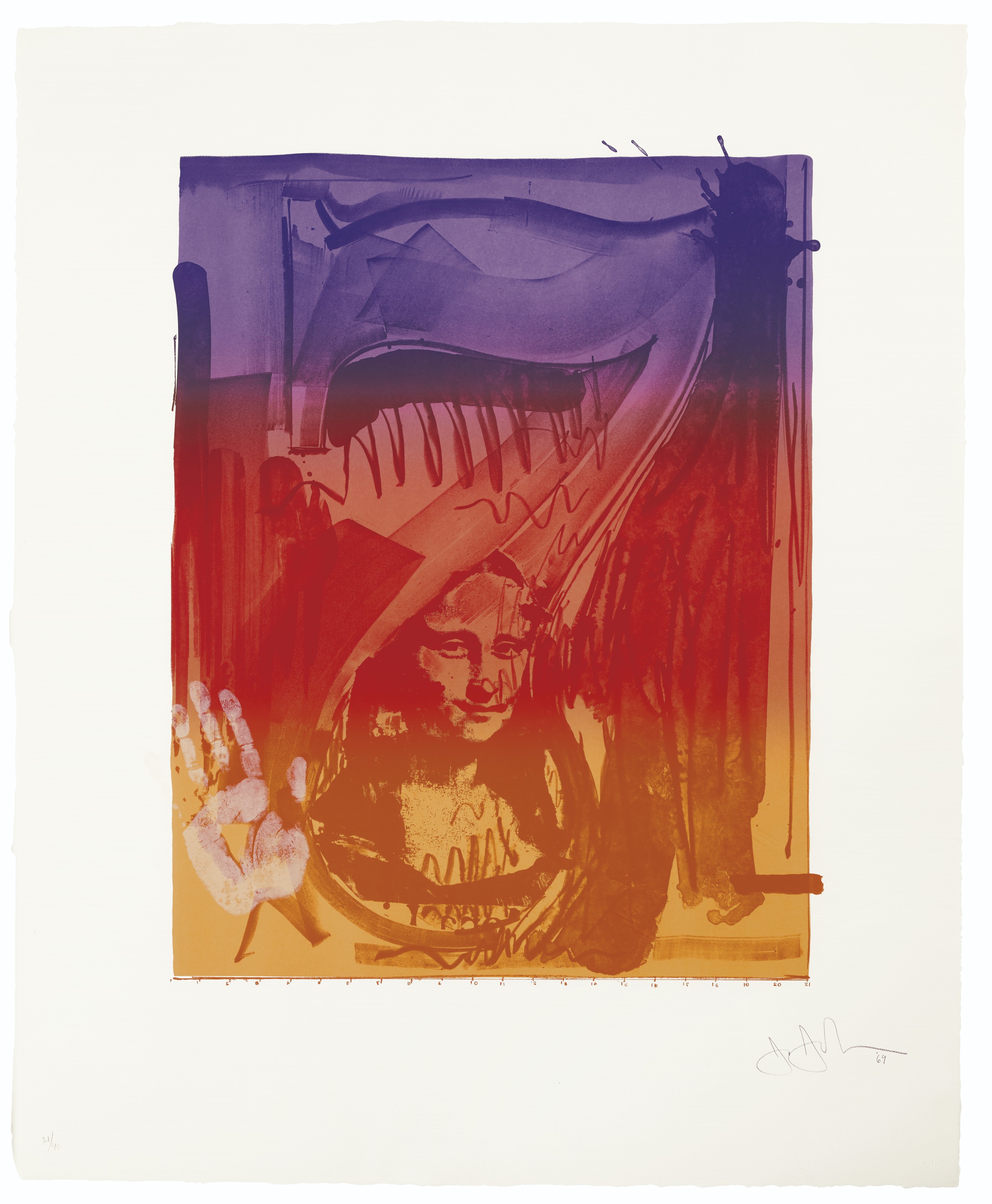 Jasper Johns — Серия цветных цифр, изображение 8
