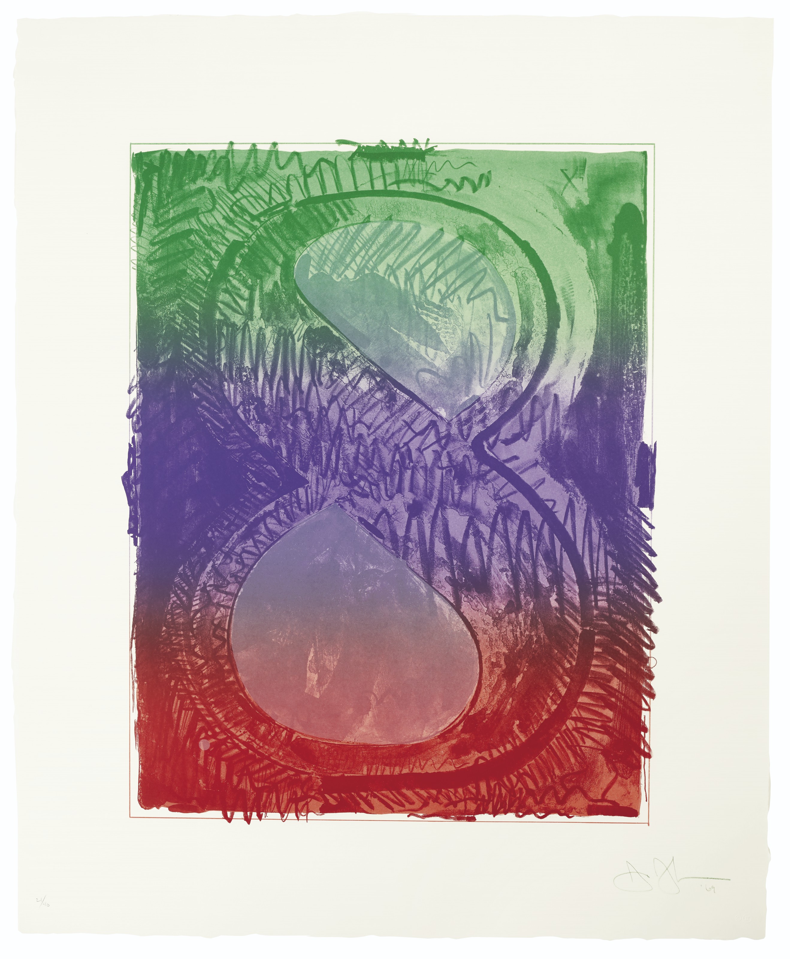 Jasper Johns — Серия цветных цифр, изображение 9