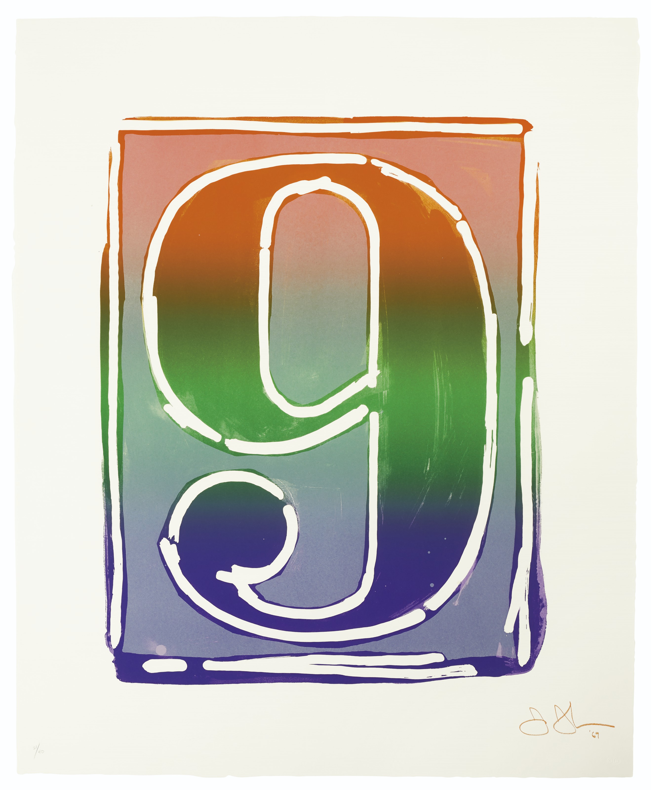 Jasper Johns — Серия цветных цифр, изображение 10