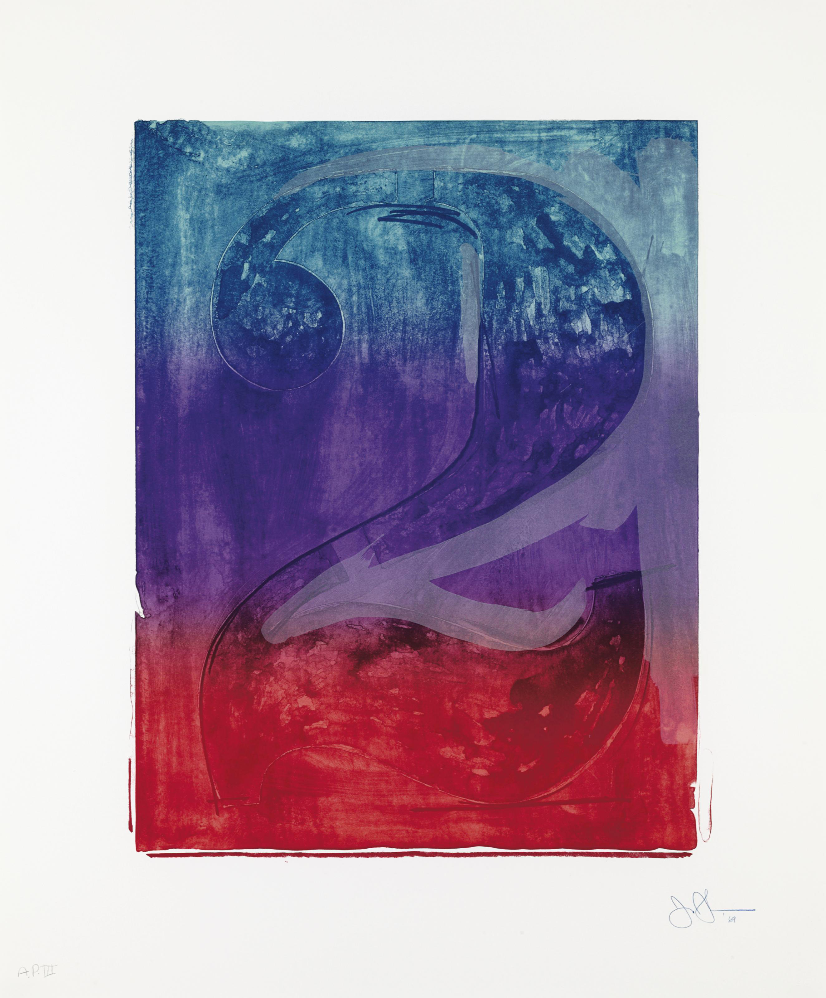 Jasper Johns — Серия цветных цифр (ULAE 59-68), изображение 4