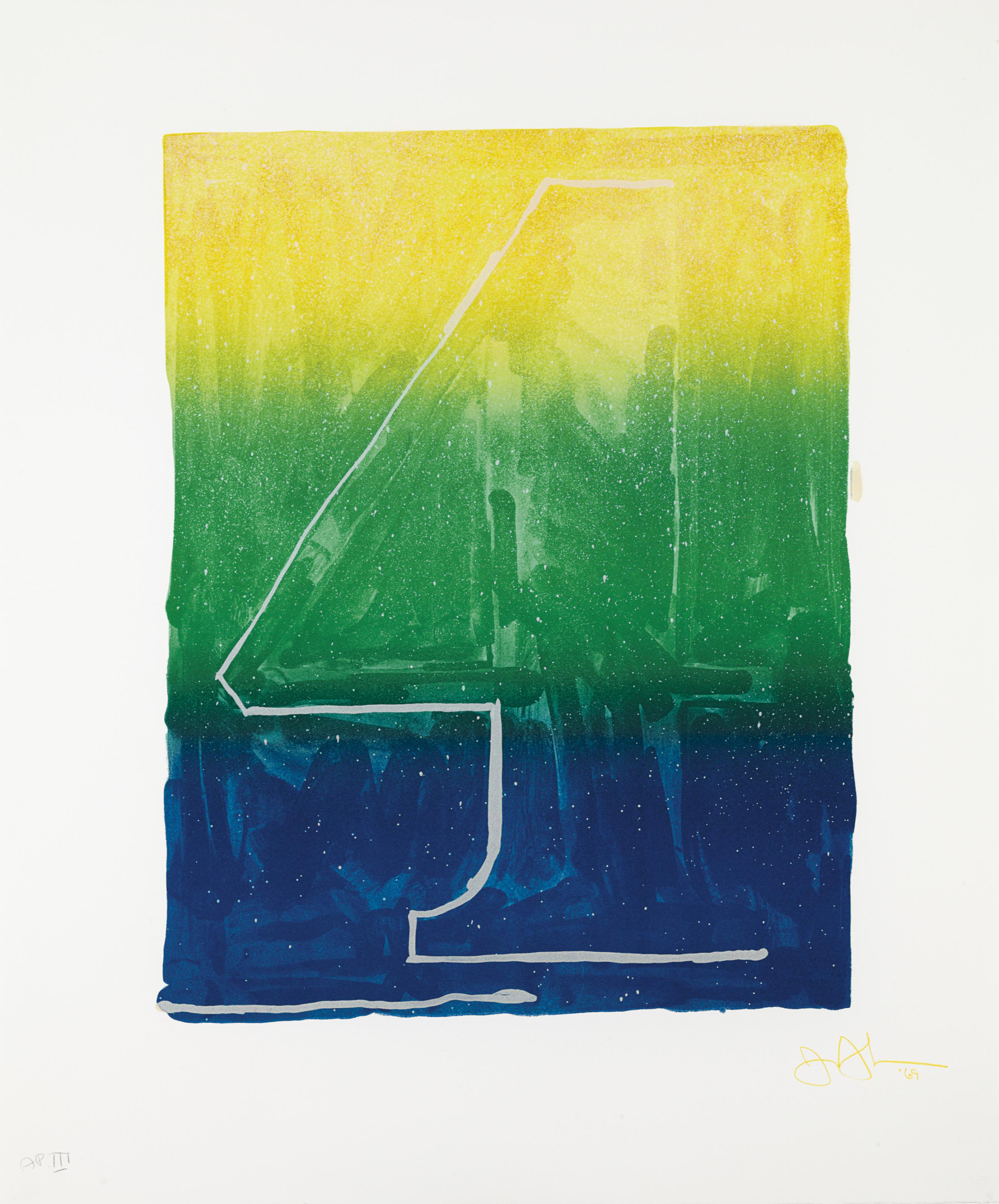 Jasper Johns — Серия цветных цифр (ULAE 59-68), изображение 6