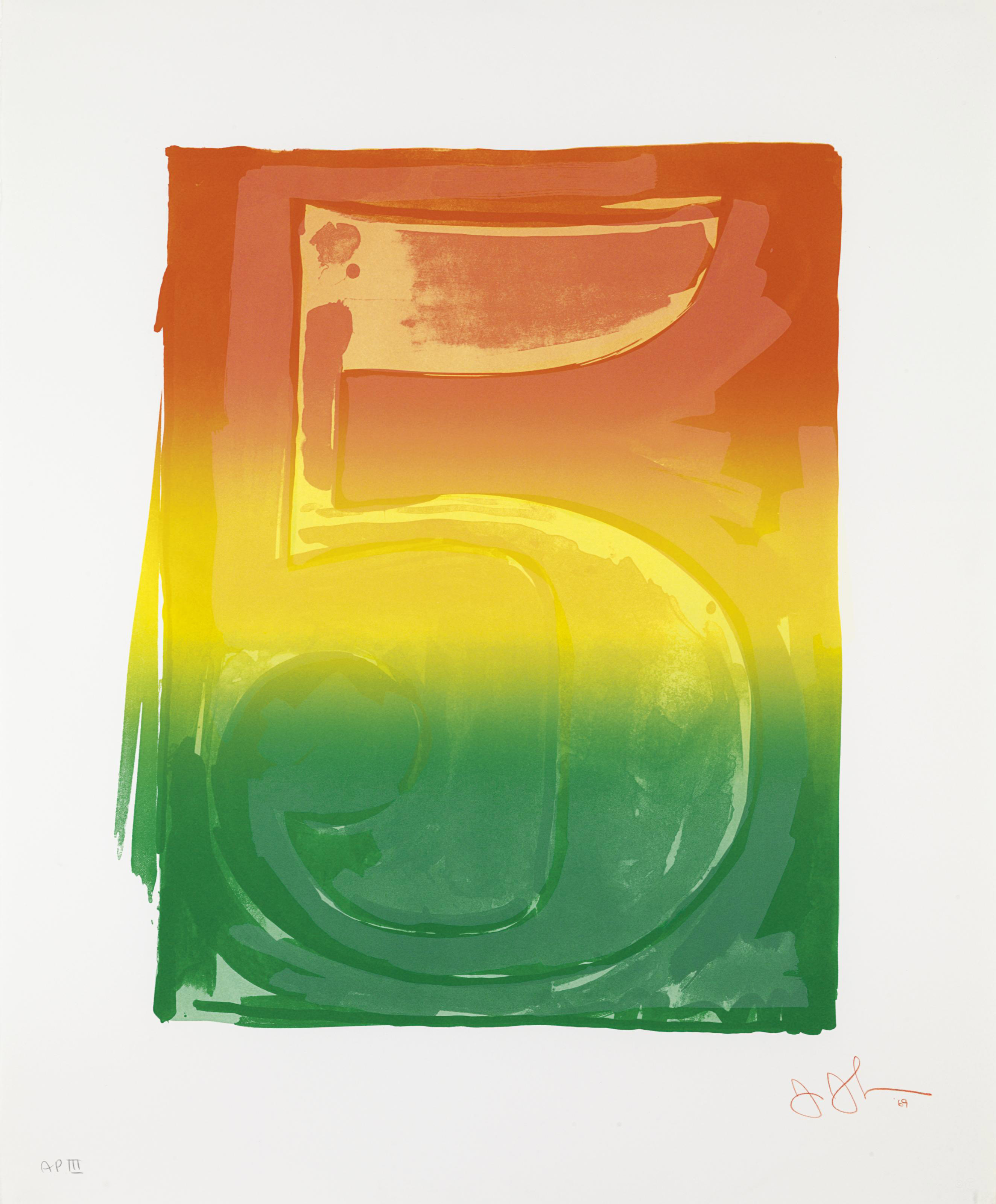 Jasper Johns — Серия цветных цифр (ULAE 59-68), изображение 7