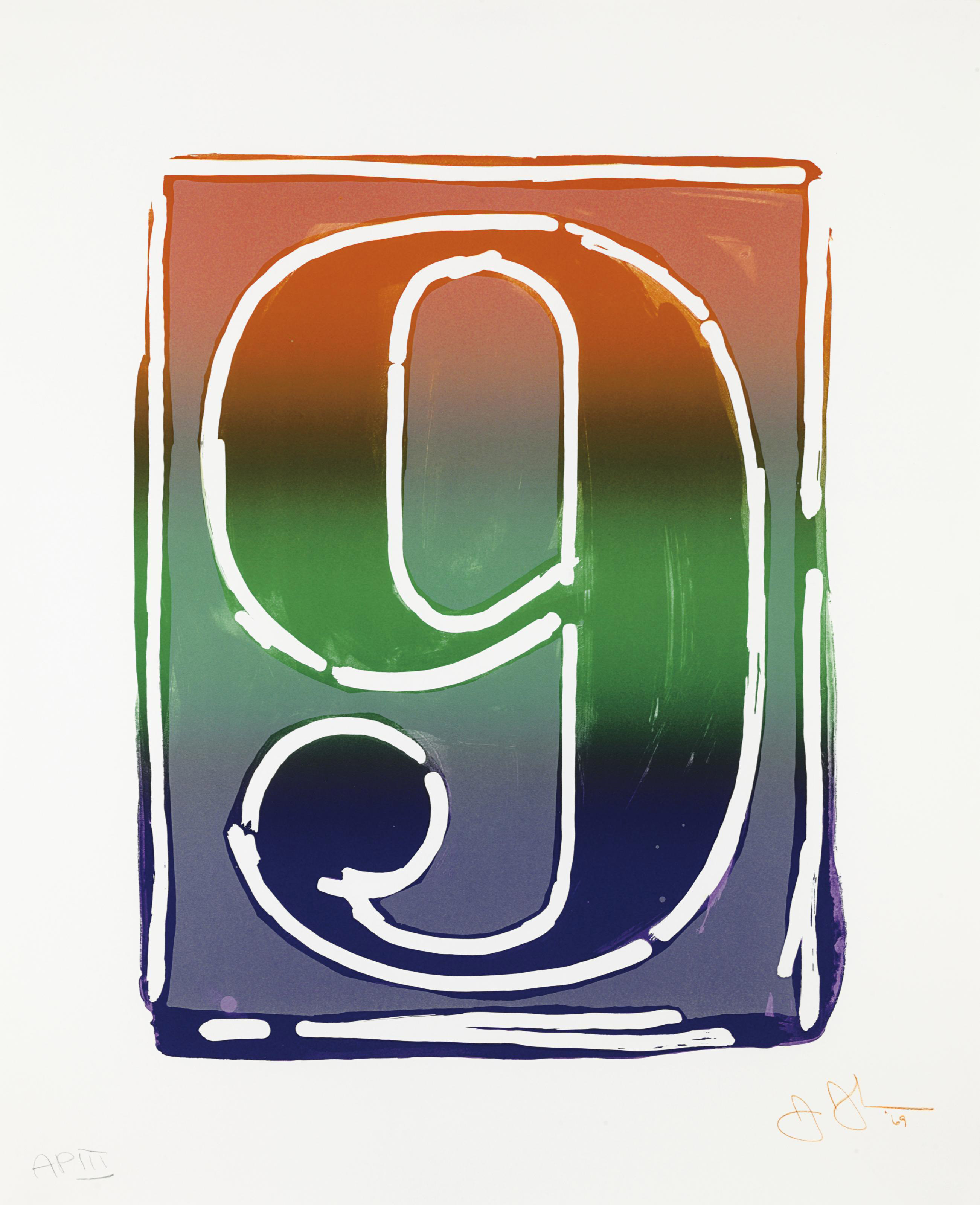Jasper Johns — Серия цветных цифр (ULAE 59-68), изображение 10