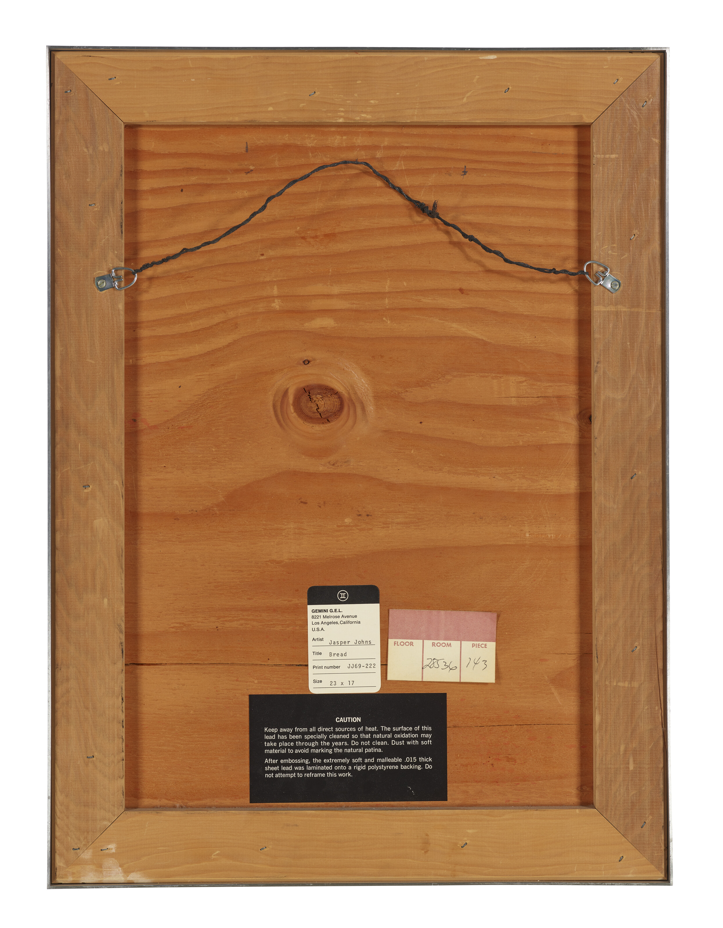 Jasper Johns — Хлеб, вырезанный из свинцовых барельефов, изображение 2