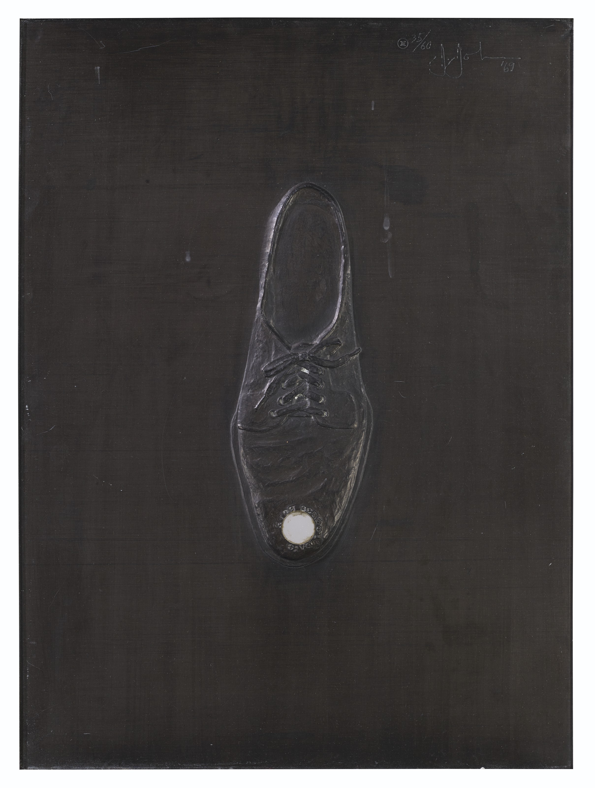 Jasper Johns — Школьные годы, судя по свинцовым рельефам