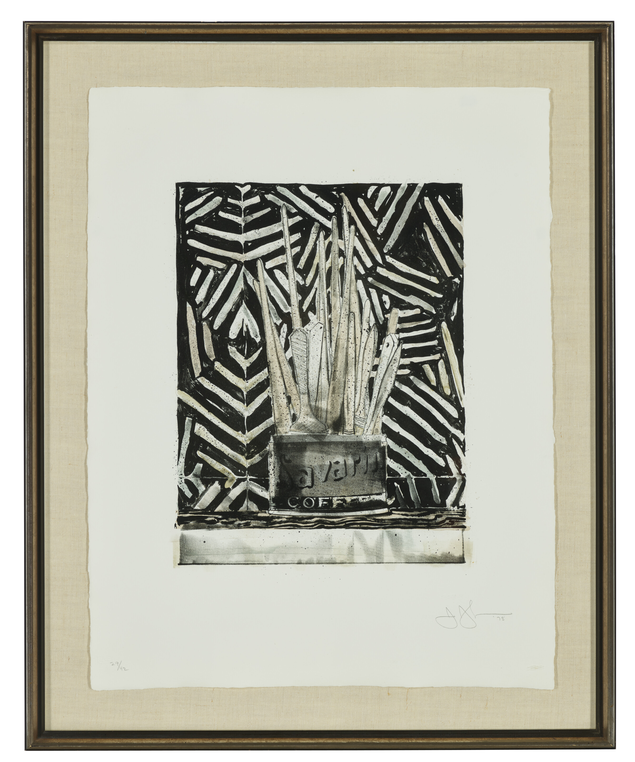 Jasper Johns — Саварин 5 (Труп и зеркало), изображение 2