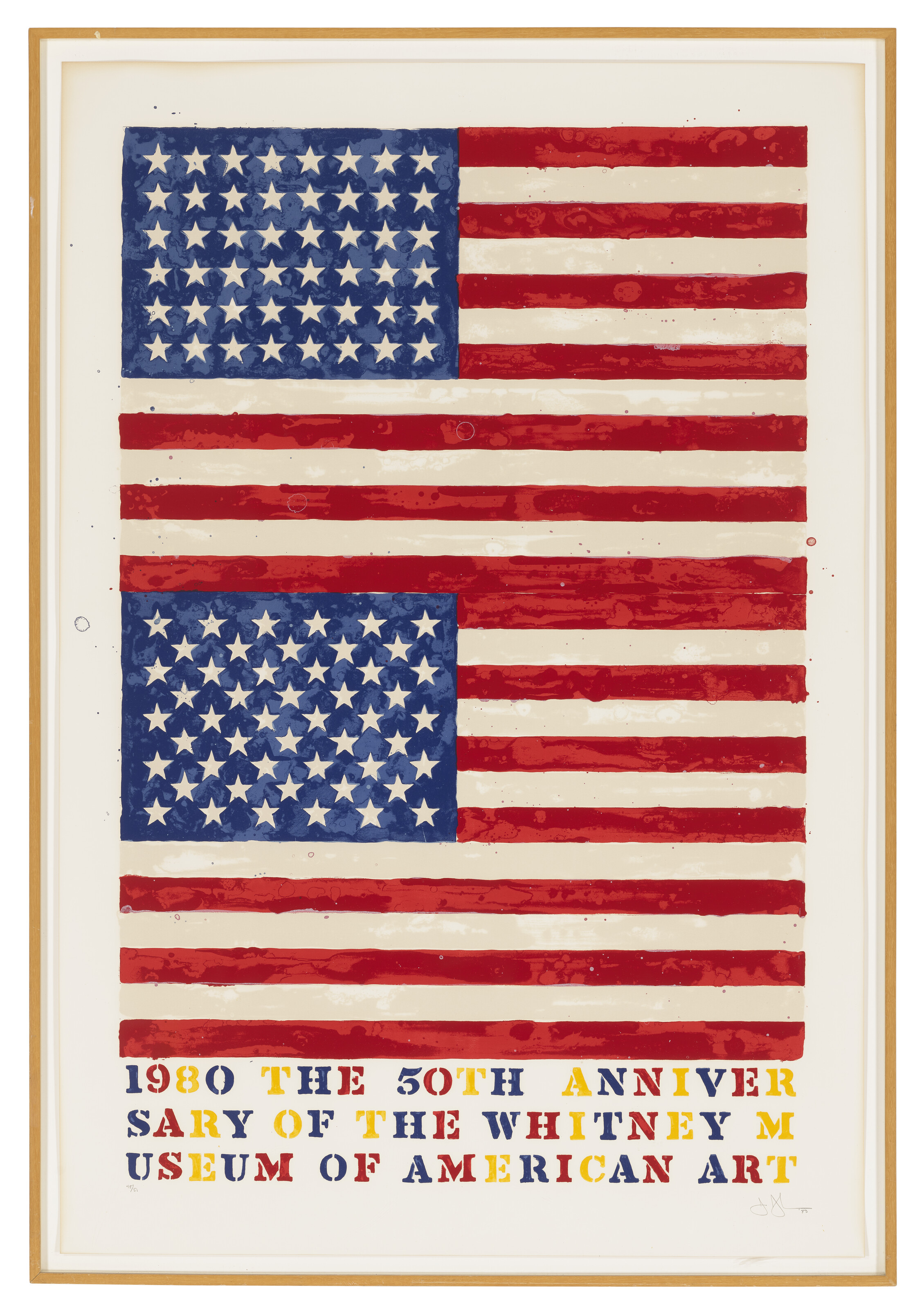 Jasper Johns — Два флага (годовщина Уитни), изображение 2