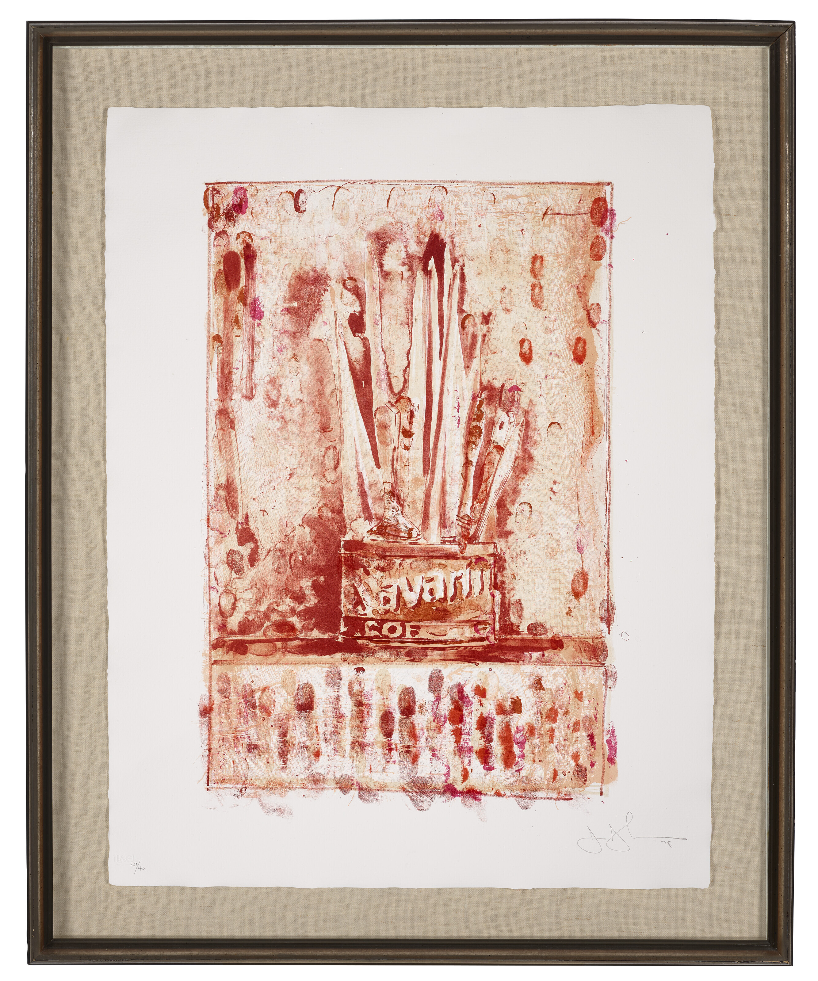 Jasper Johns — Саварин 3 (красный), изображение 2