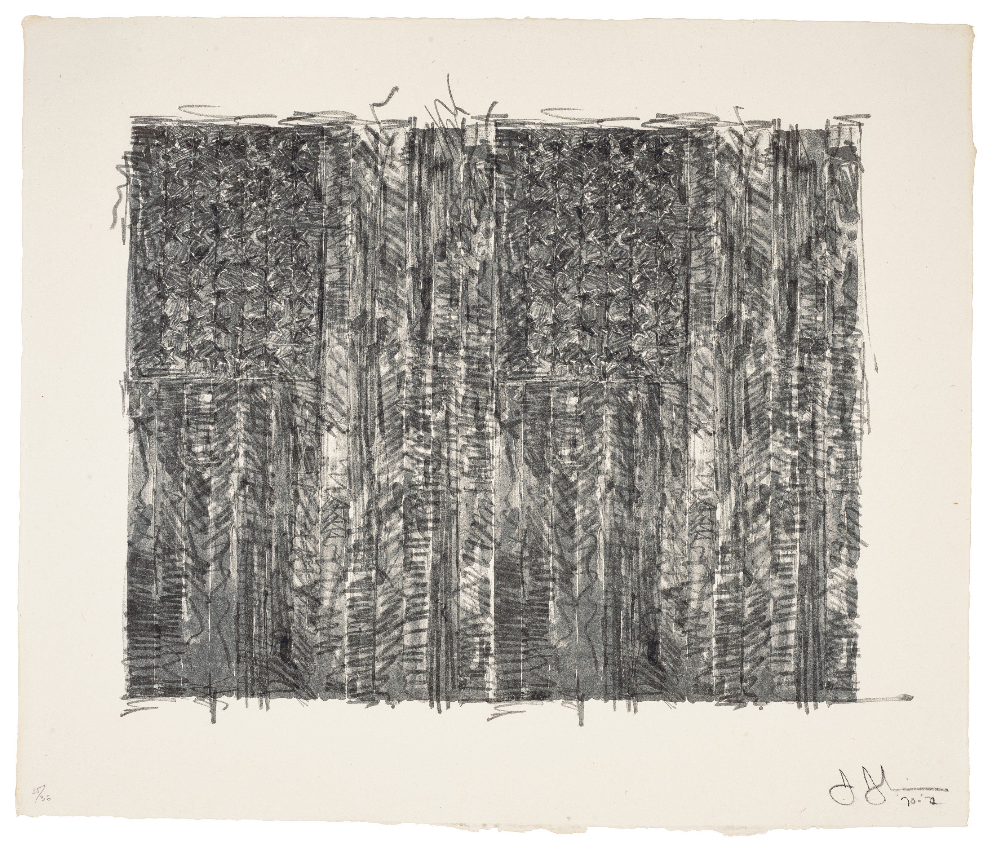 Jasper Johns — Два флага