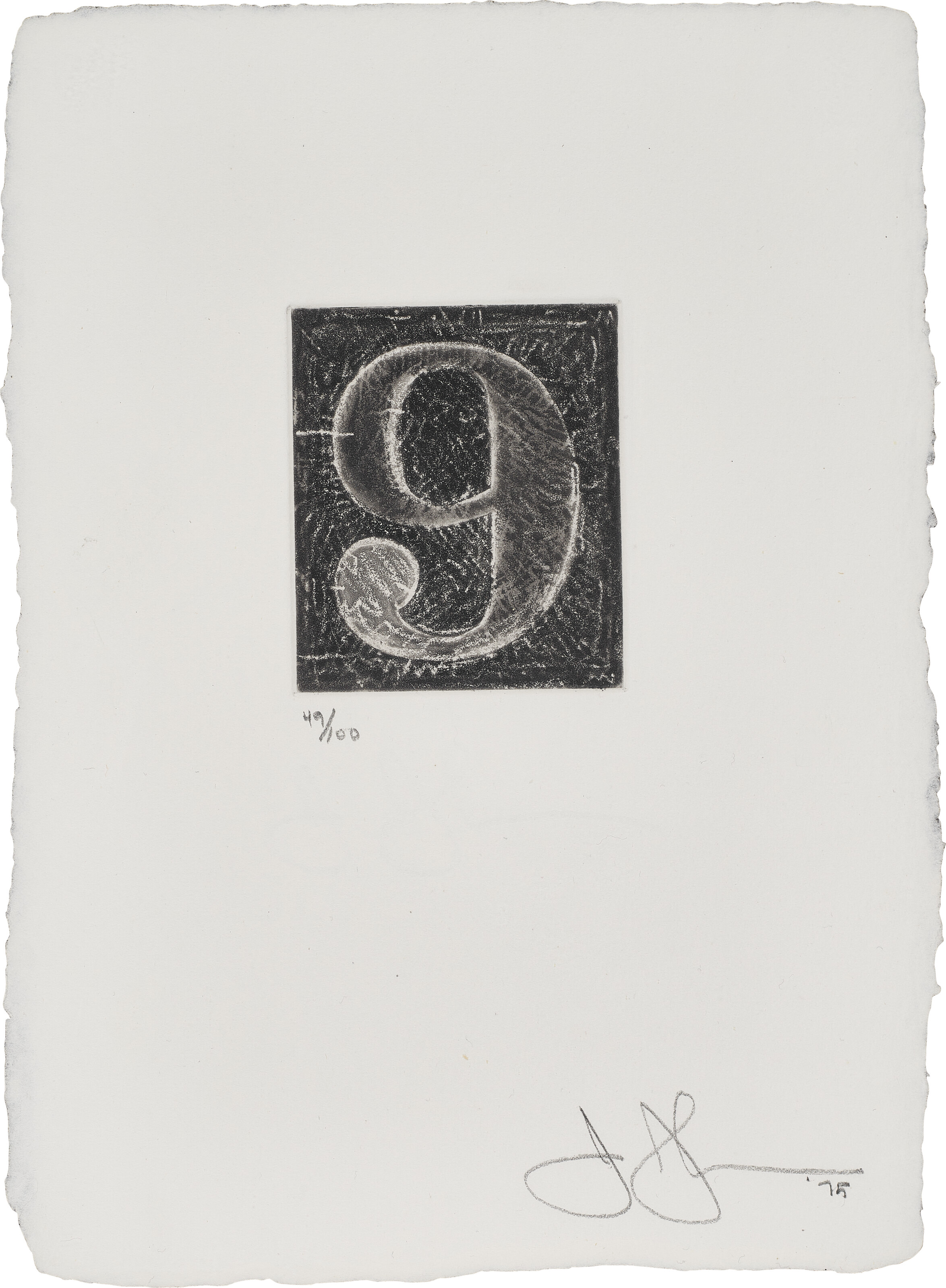 Jasper Johns — 0-9 (Набор из десяти цифр), изображение 11