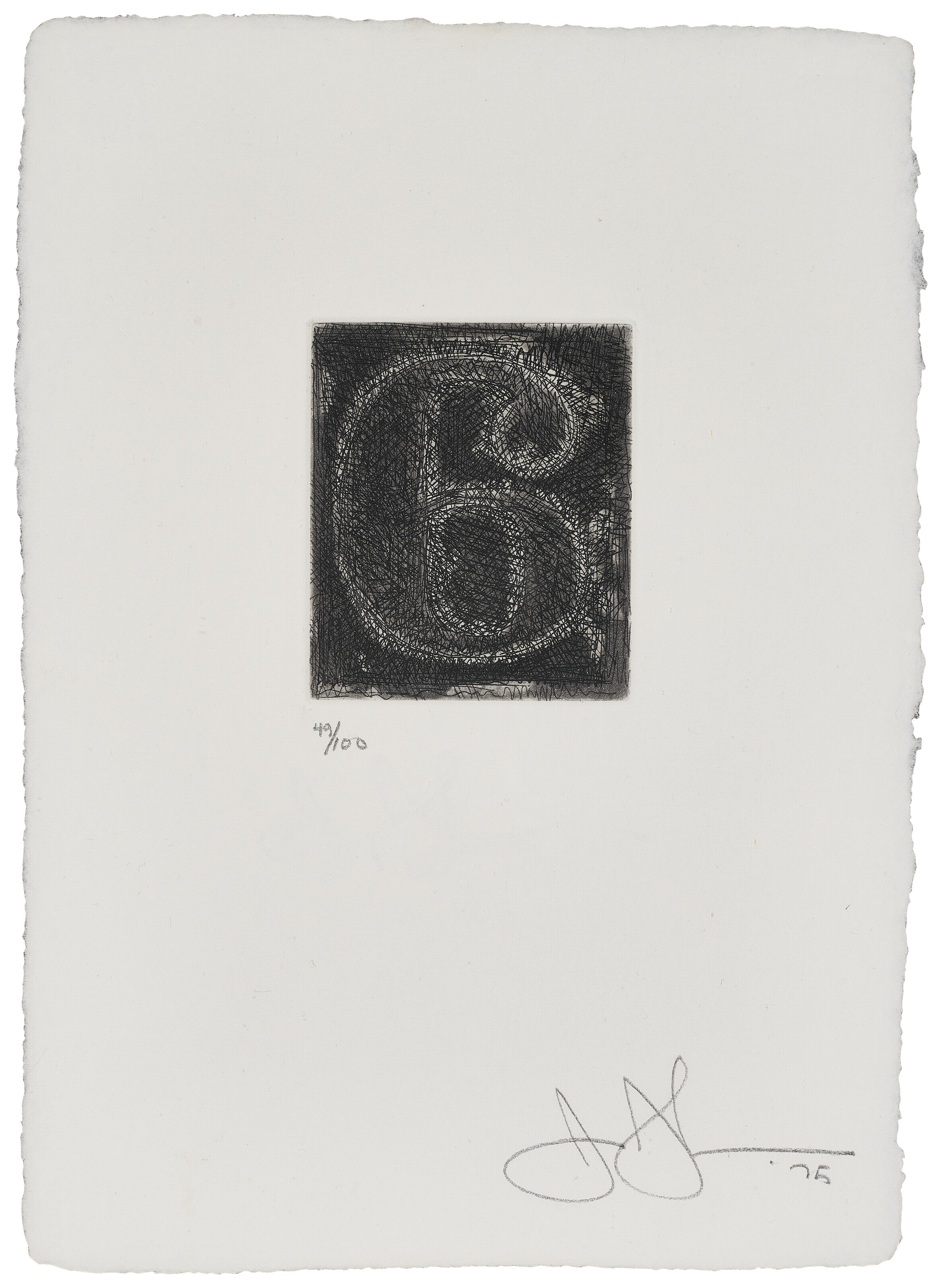 Jasper Johns — 0-9 (Набор из десяти цифр), изображение 8