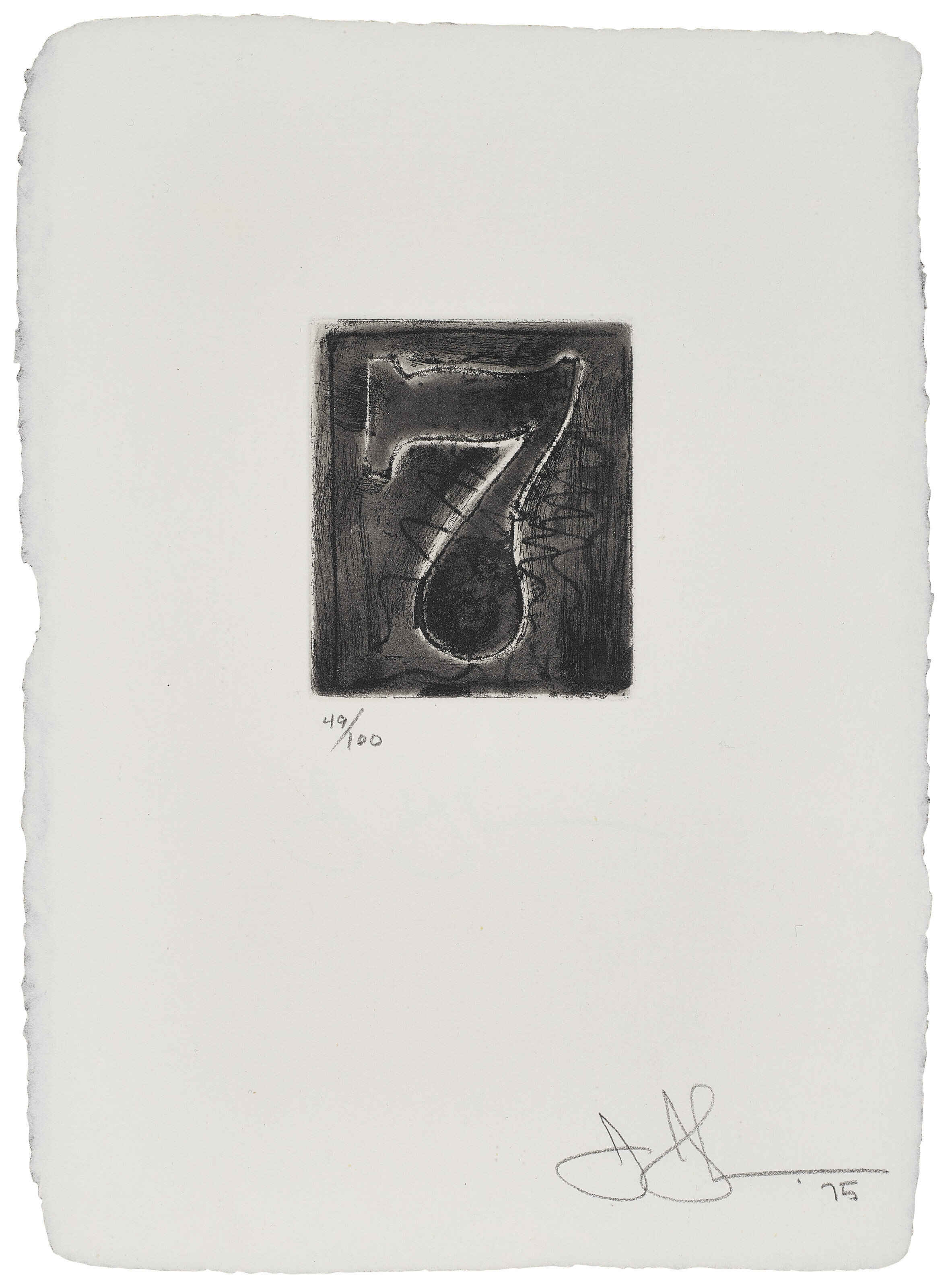 Jasper Johns — 0-9 (Набор из десяти цифр), изображение 9