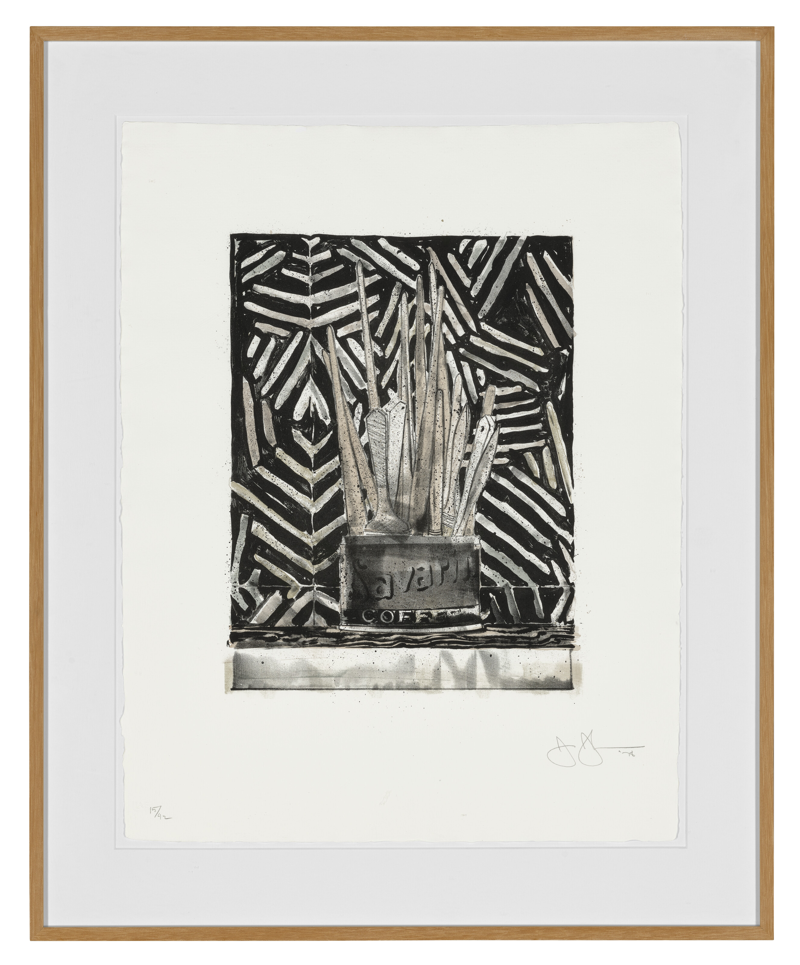 Jasper Johns — Саварин 5 (Труп и зеркало), изображение 2
