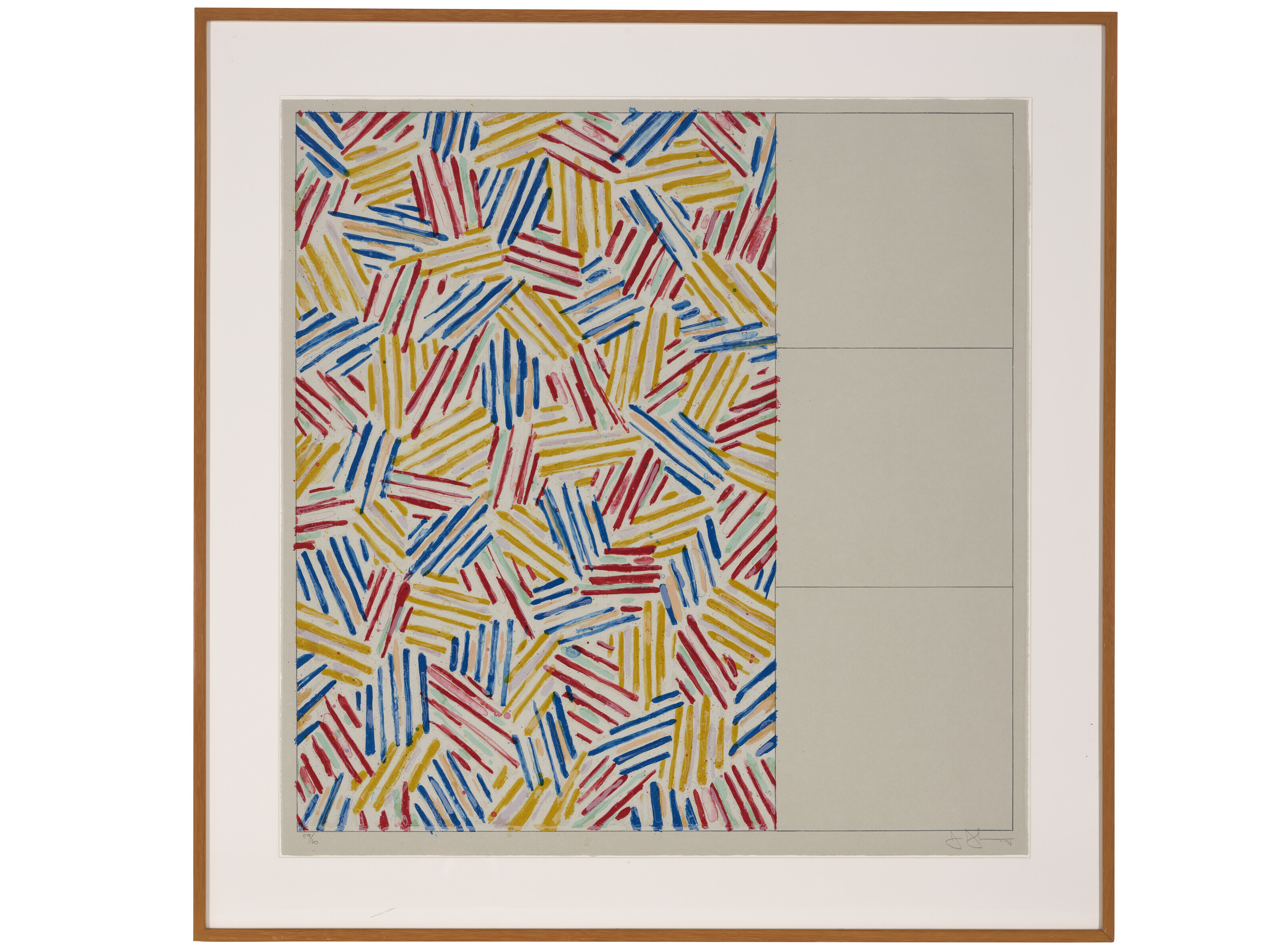 Jasper Johns — №1, из 6 литографий (после "БЕЗ НАЗВАНИЯ 1975"), изображение 2