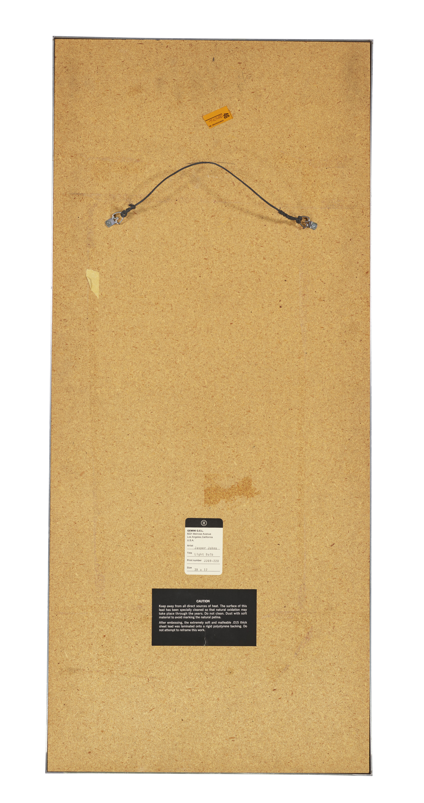Jasper Johns — Электрическая лампочка, выполненная из свинцовых рельефов, изображение 2