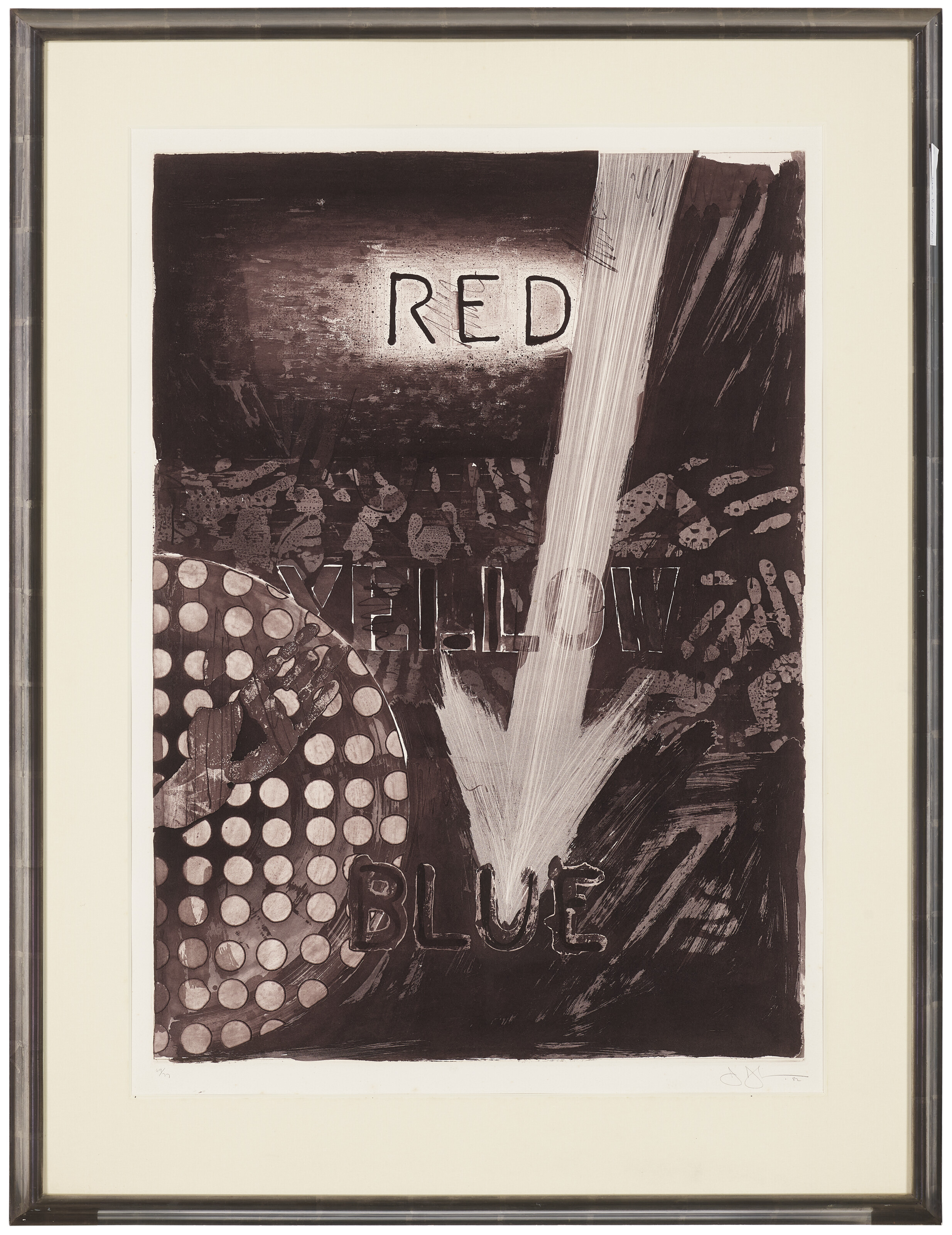 Jasper Johns — Без названия (красный), без названия (желтый) и без названия (синий), изображение 5