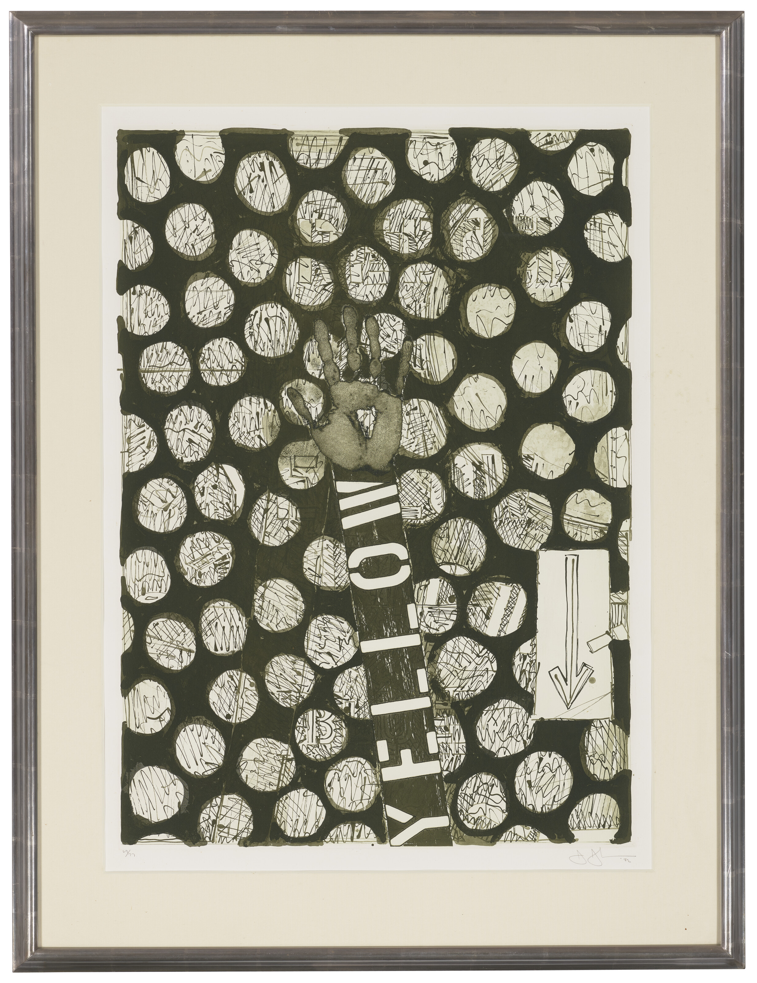 Jasper Johns — Без названия (красный), без названия (желтый) и без названия (синий), изображение 6