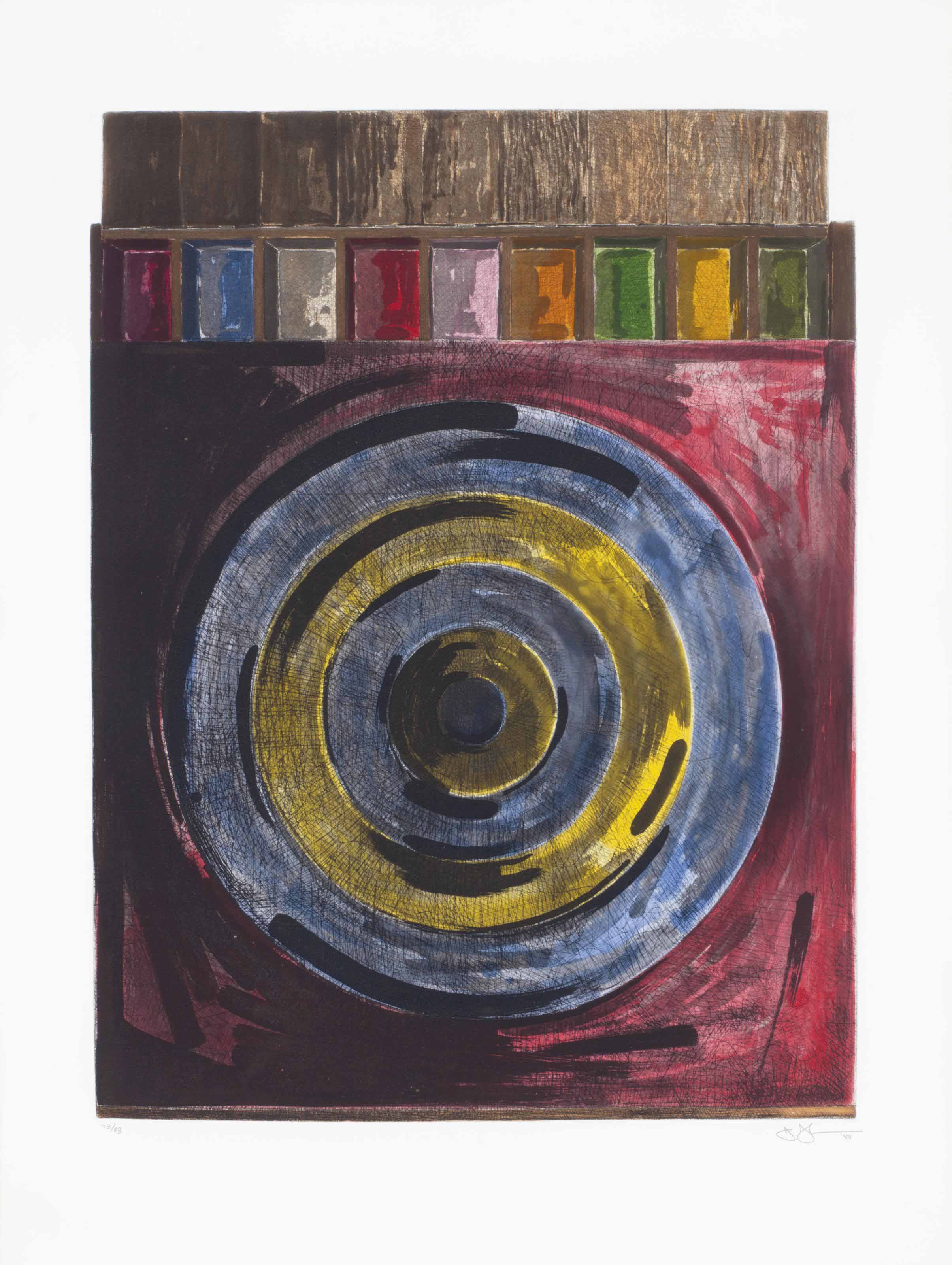 Jasper Johns — Мишень с гипсовыми слепками
