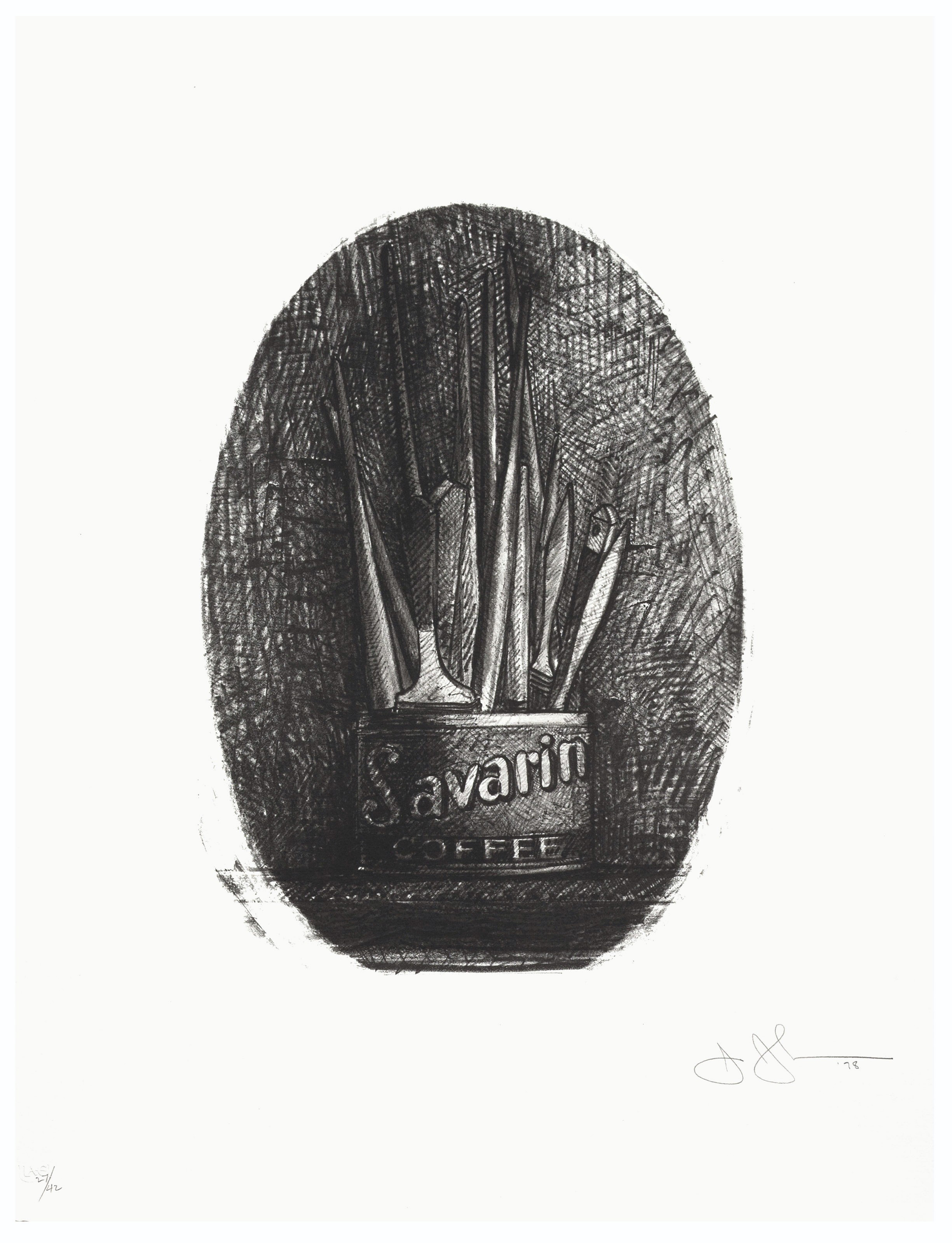 Jasper Johns — Саварин 4 (овальный)