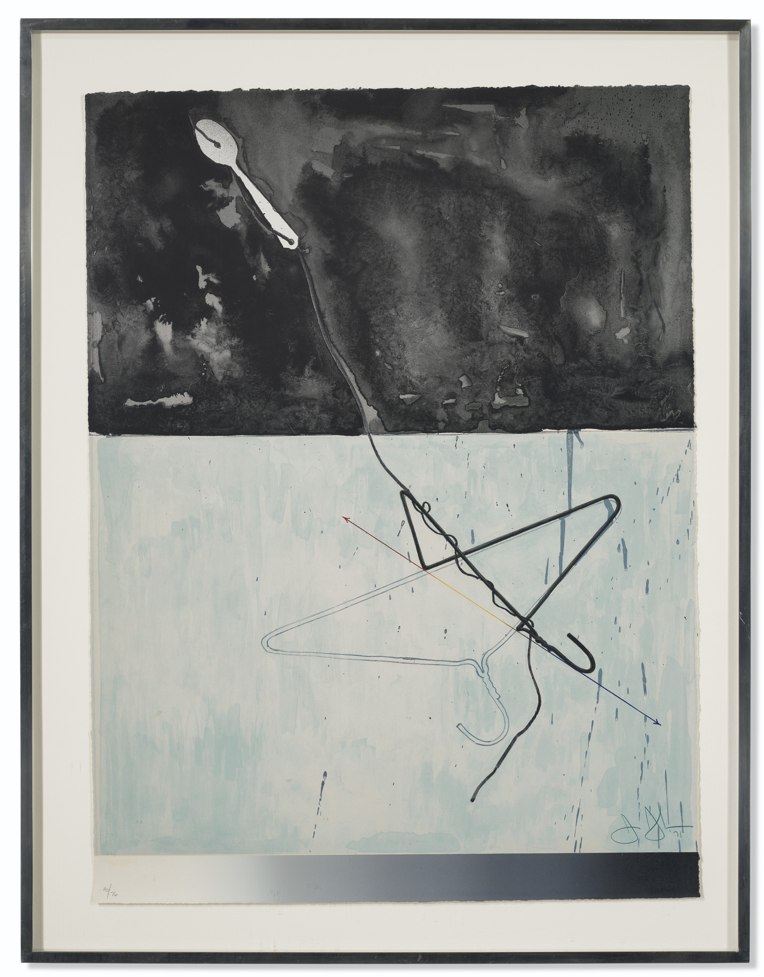 Jasper Johns — Вешалка для одежды и ложка, из фрагмента - в зависимости от того, что, изображение 2