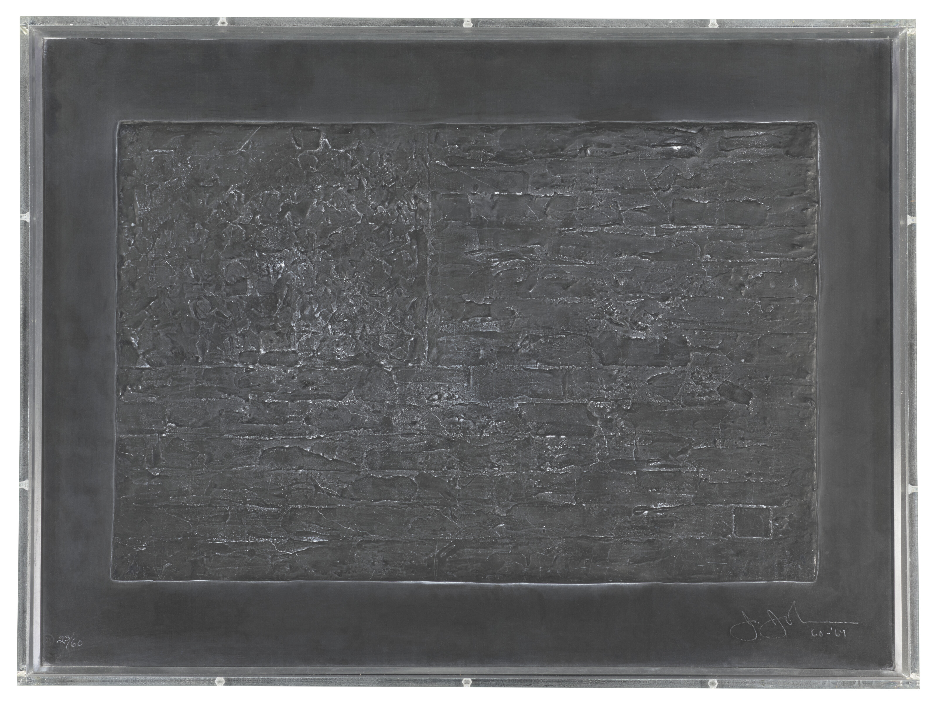 Jasper Johns — Флаг, выполненный из свинцовых рельефов, изображение 2