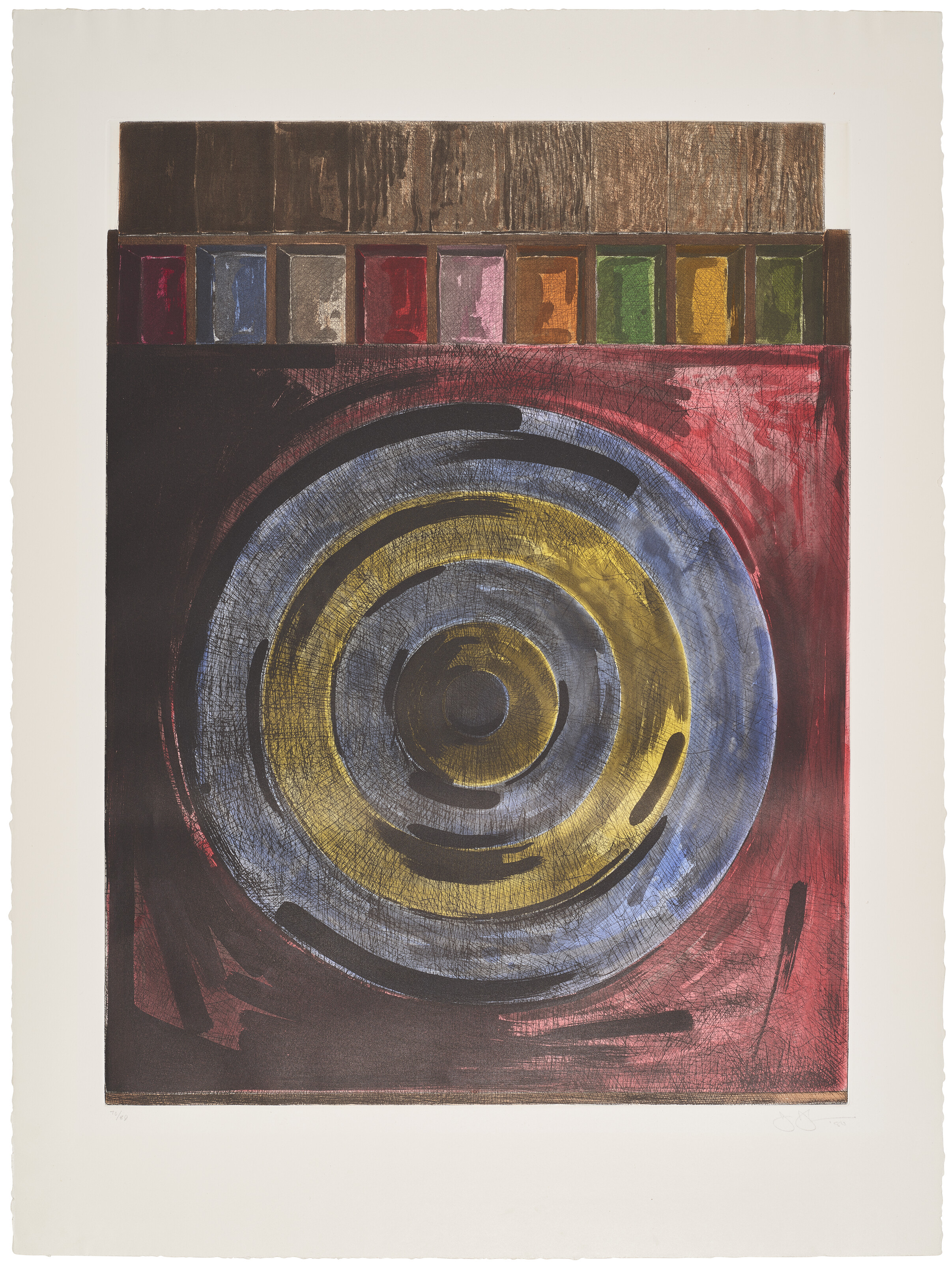 Jasper Johns — Мишень с гипсовыми слепками