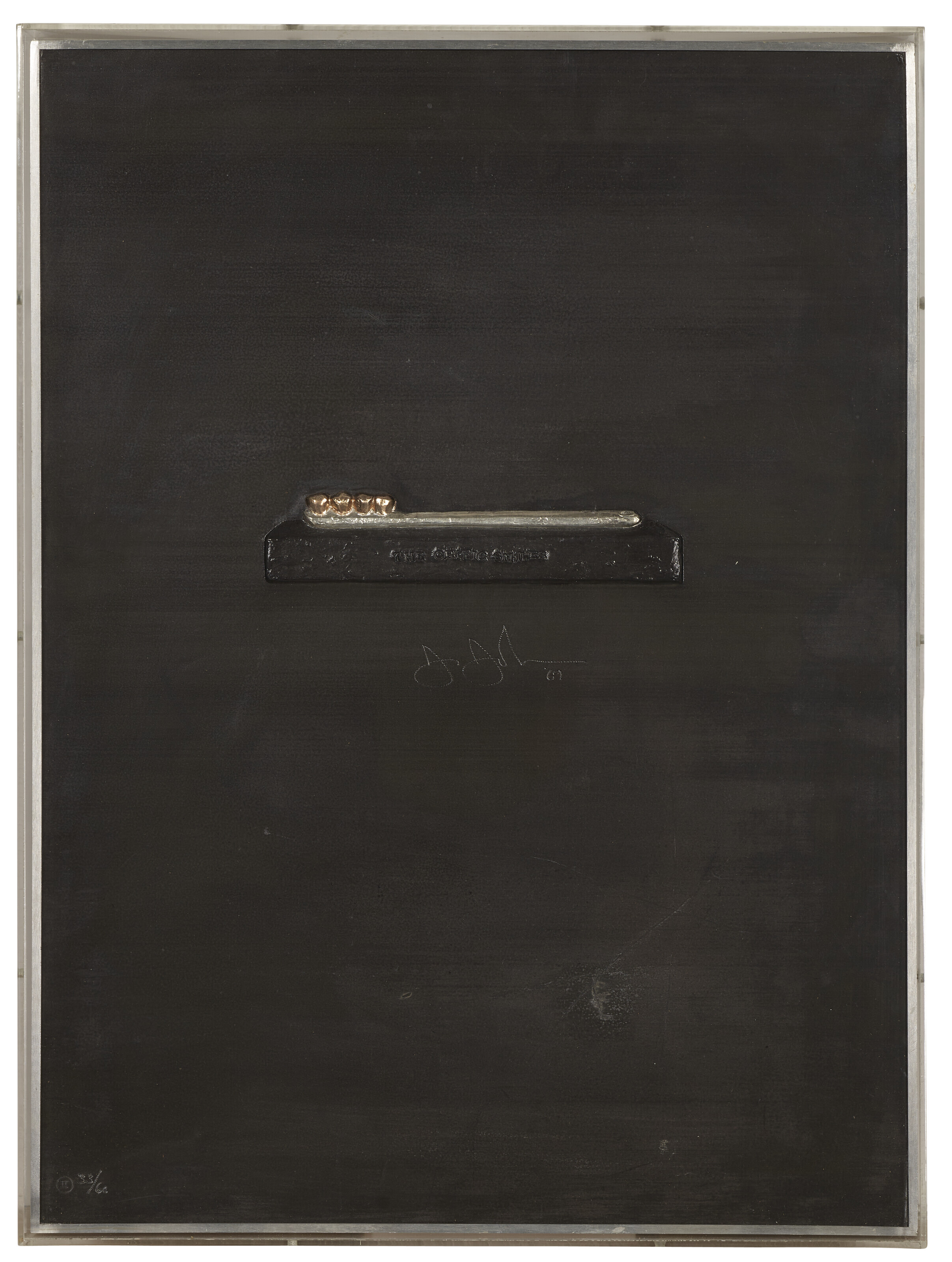 Jasper Johns — Критик улыбается со свинцовых рельефов