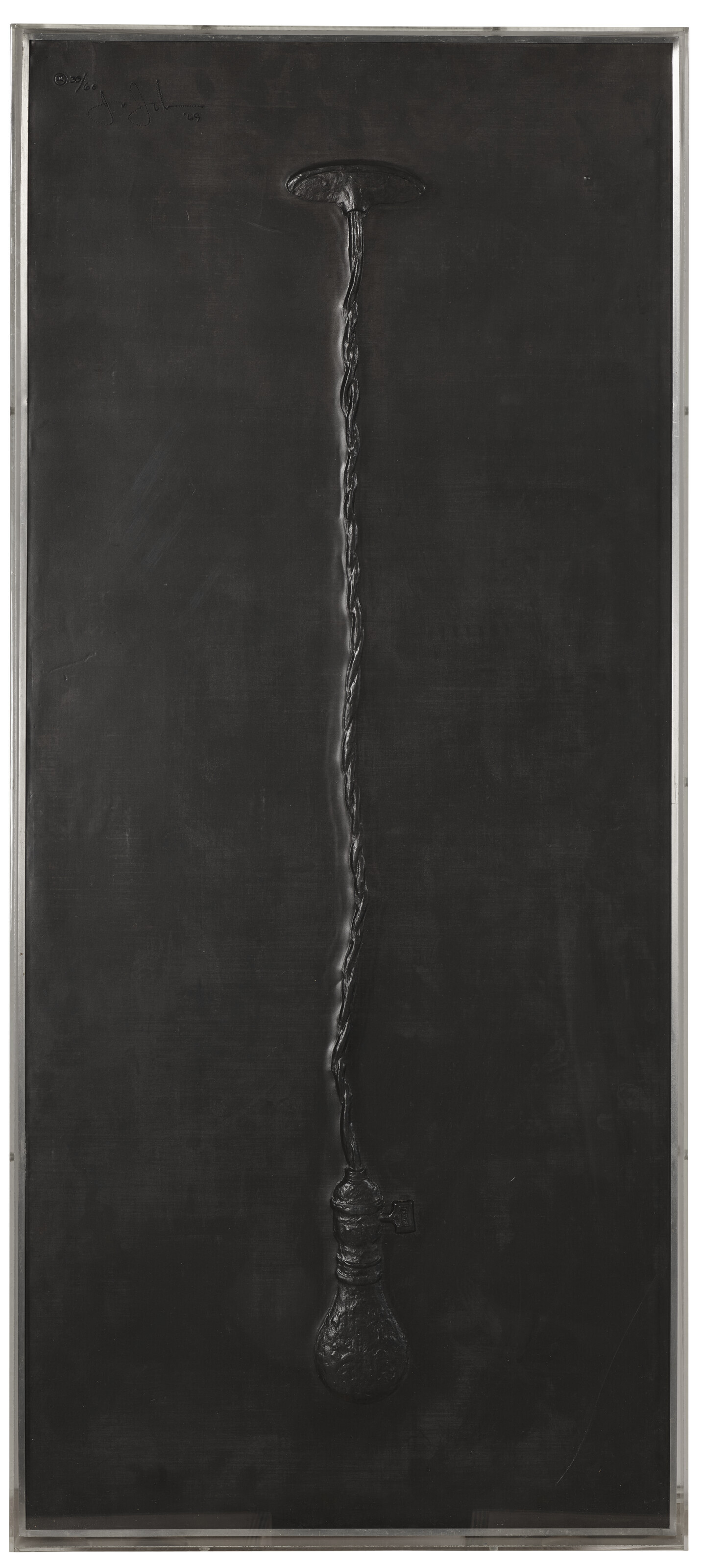 Jasper Johns — Электрическая лампочка, выполненная из свинцовых рельефов