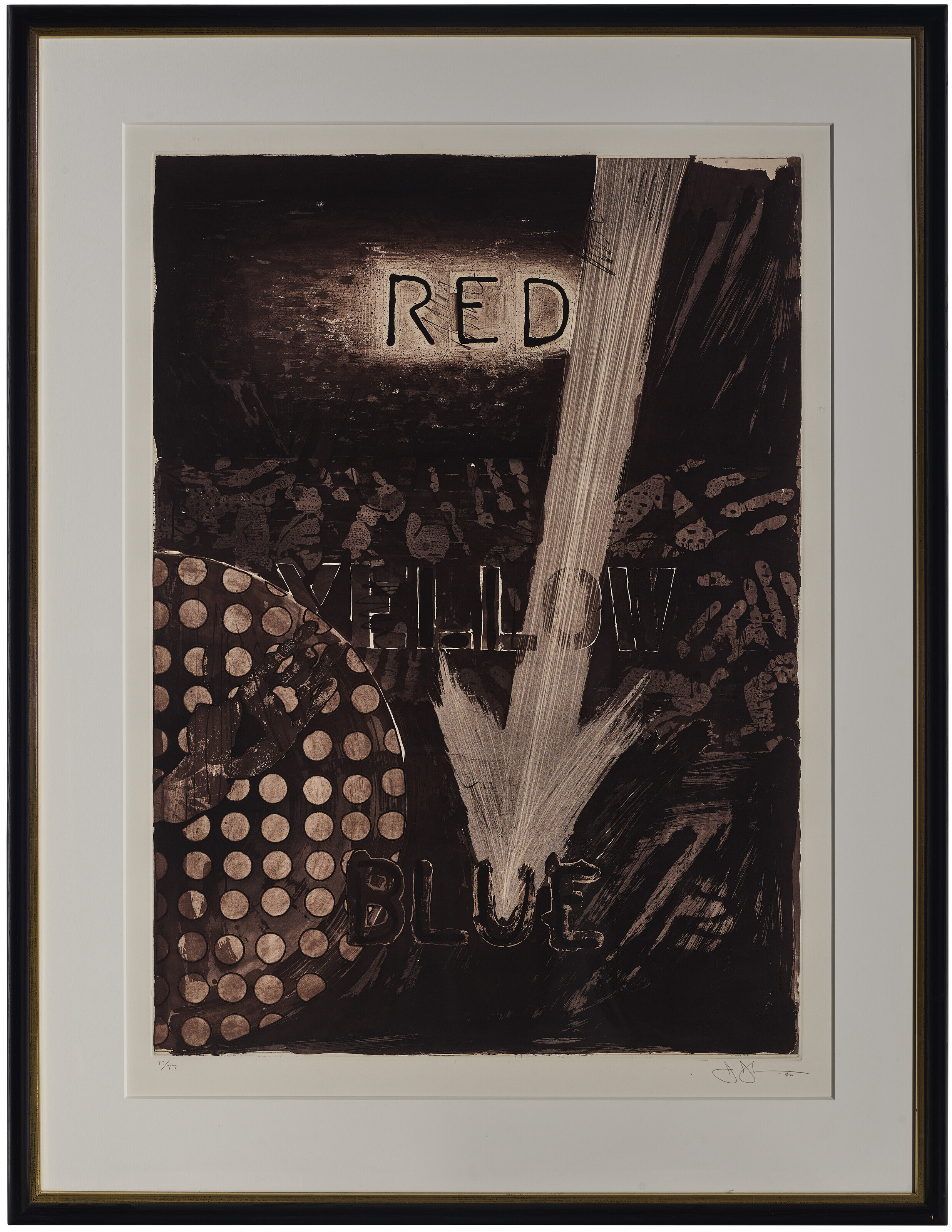Jasper Johns — Без названия (красный), без названия (желтый) и без названия (синий), изображение 5