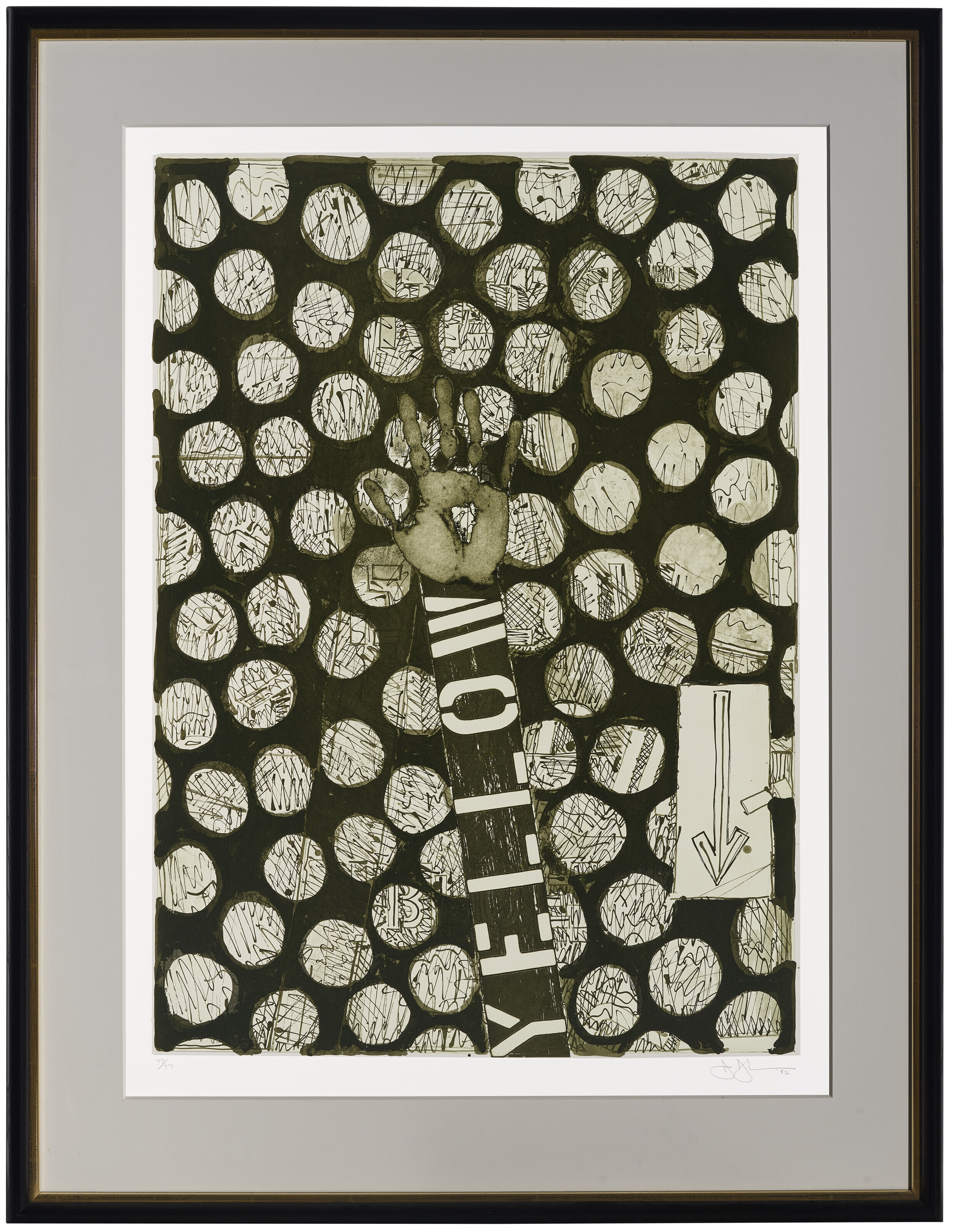 Jasper Johns — Без названия (красный), без названия (желтый) и без названия (синий), изображение 6
