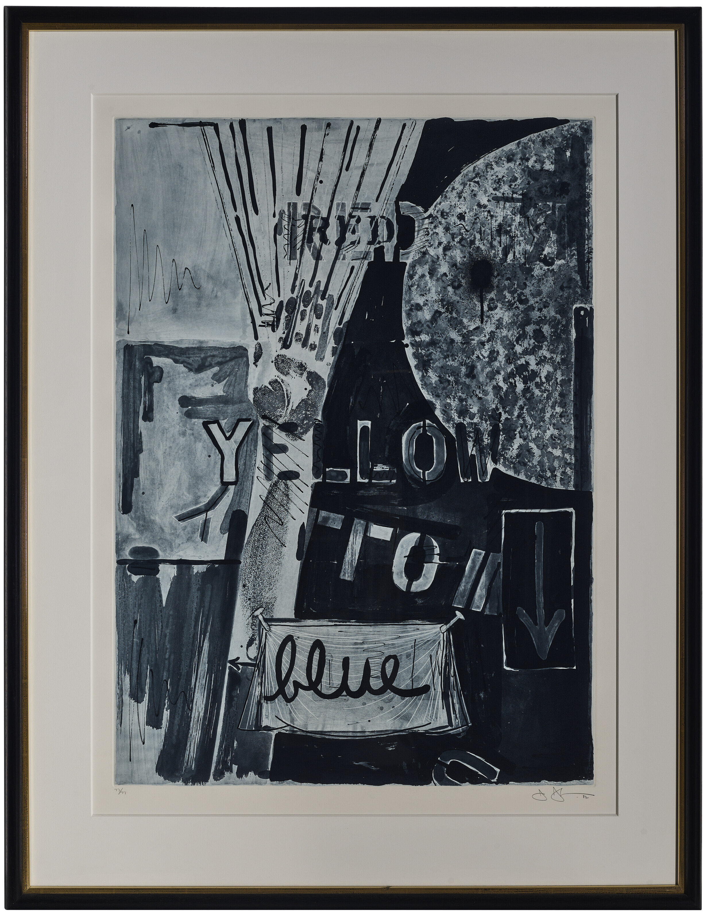 Jasper Johns — Без названия (красный), без названия (желтый) и без названия (синий), изображение 7