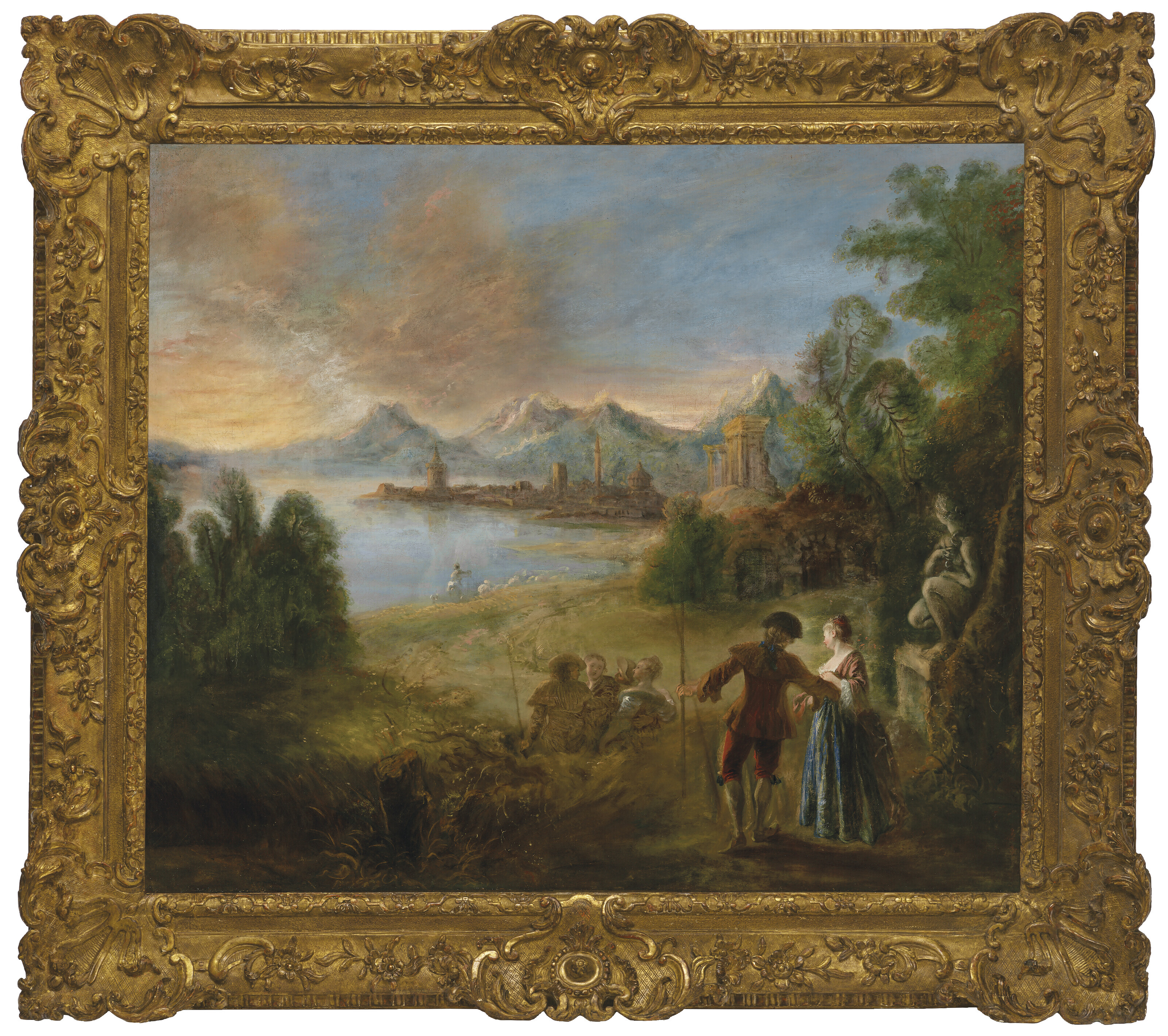 Jean Antoine Watteau — Любовная связь на острове Ситер, изображение 2
