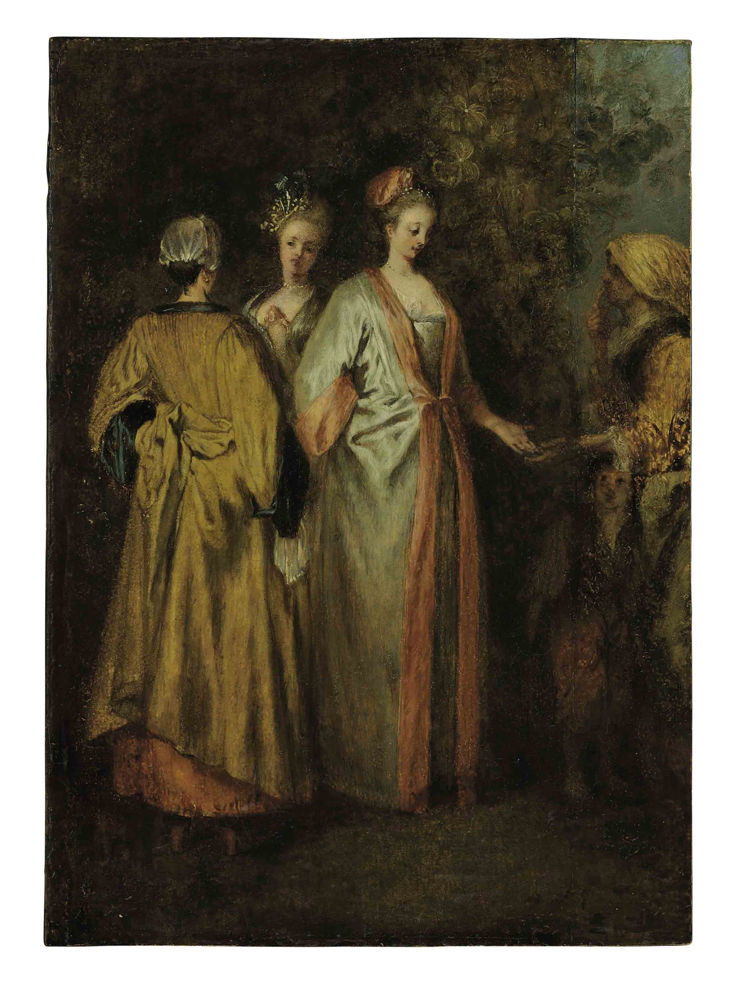 Jean Antoine Watteau — Предсказательница судьбы