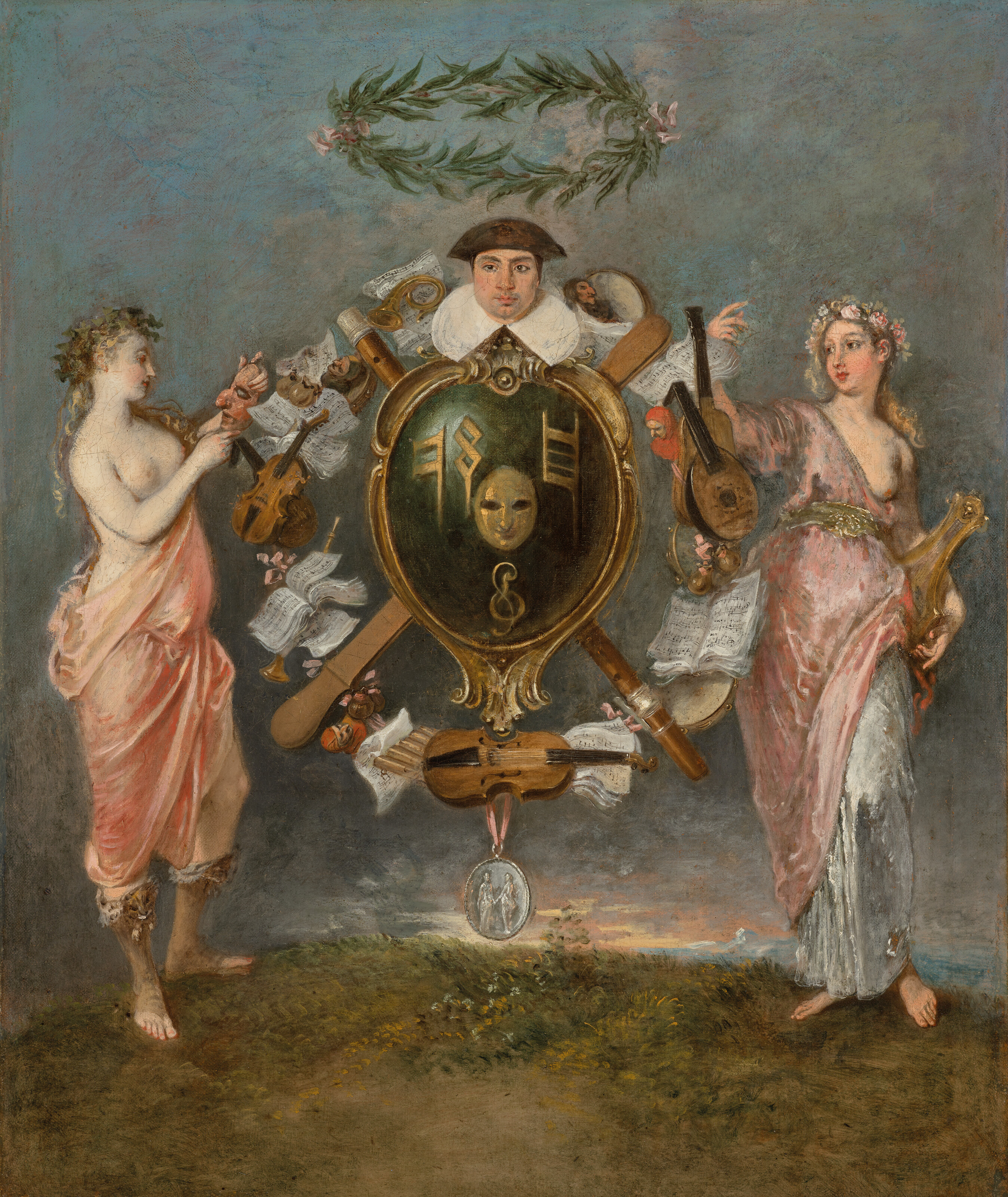 Jean Antoine Watteau — Альянс музыки и комедии