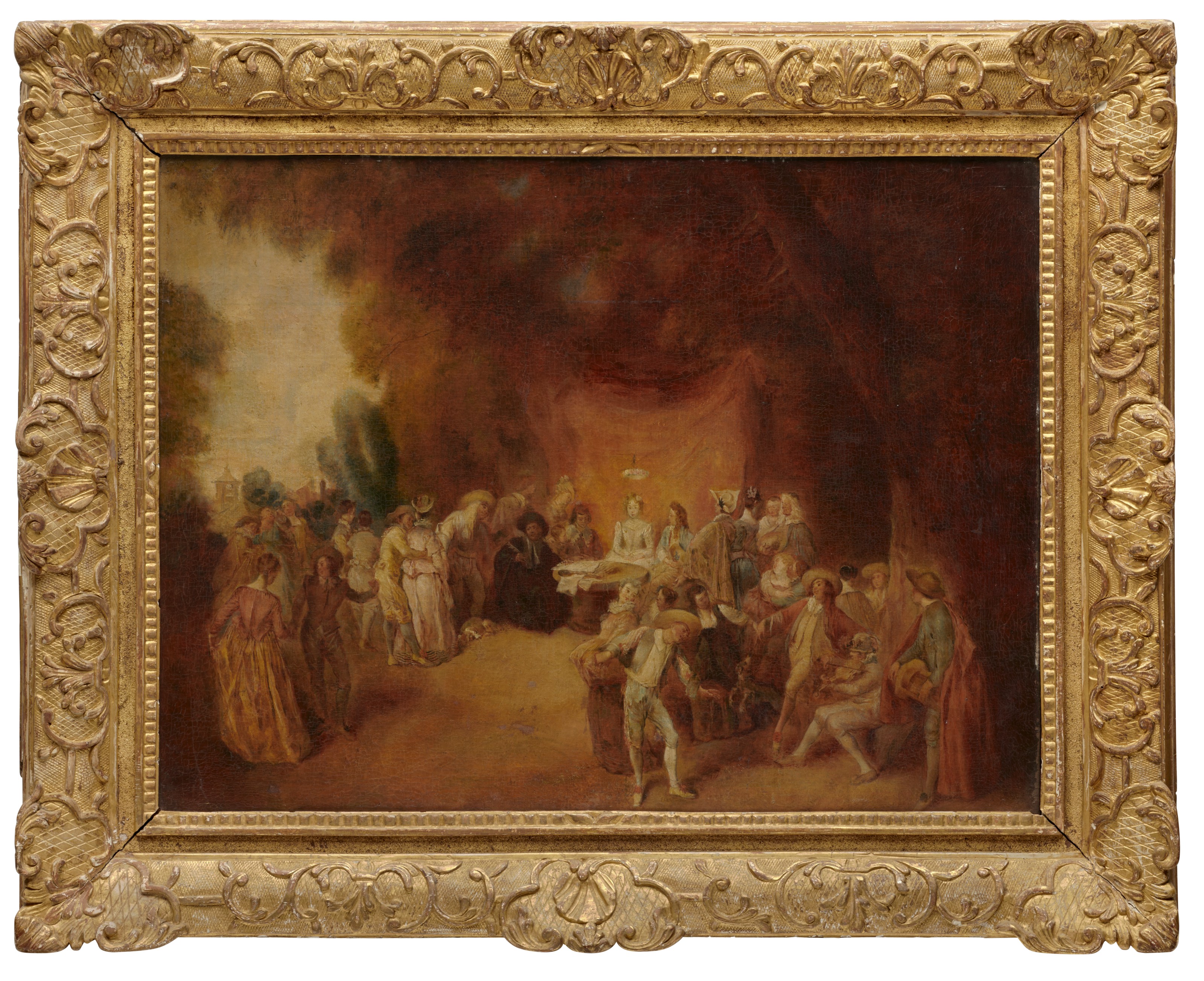 Jean Antoine Watteau — Брачный контракт и танцы в стиле кантри